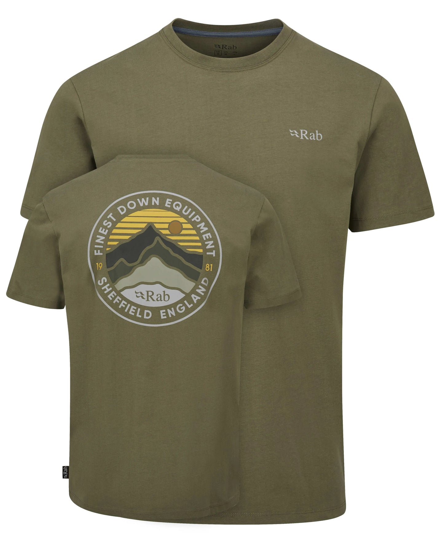 Rab Basecamp 3 Peaks Tee Light Khaki / XXL