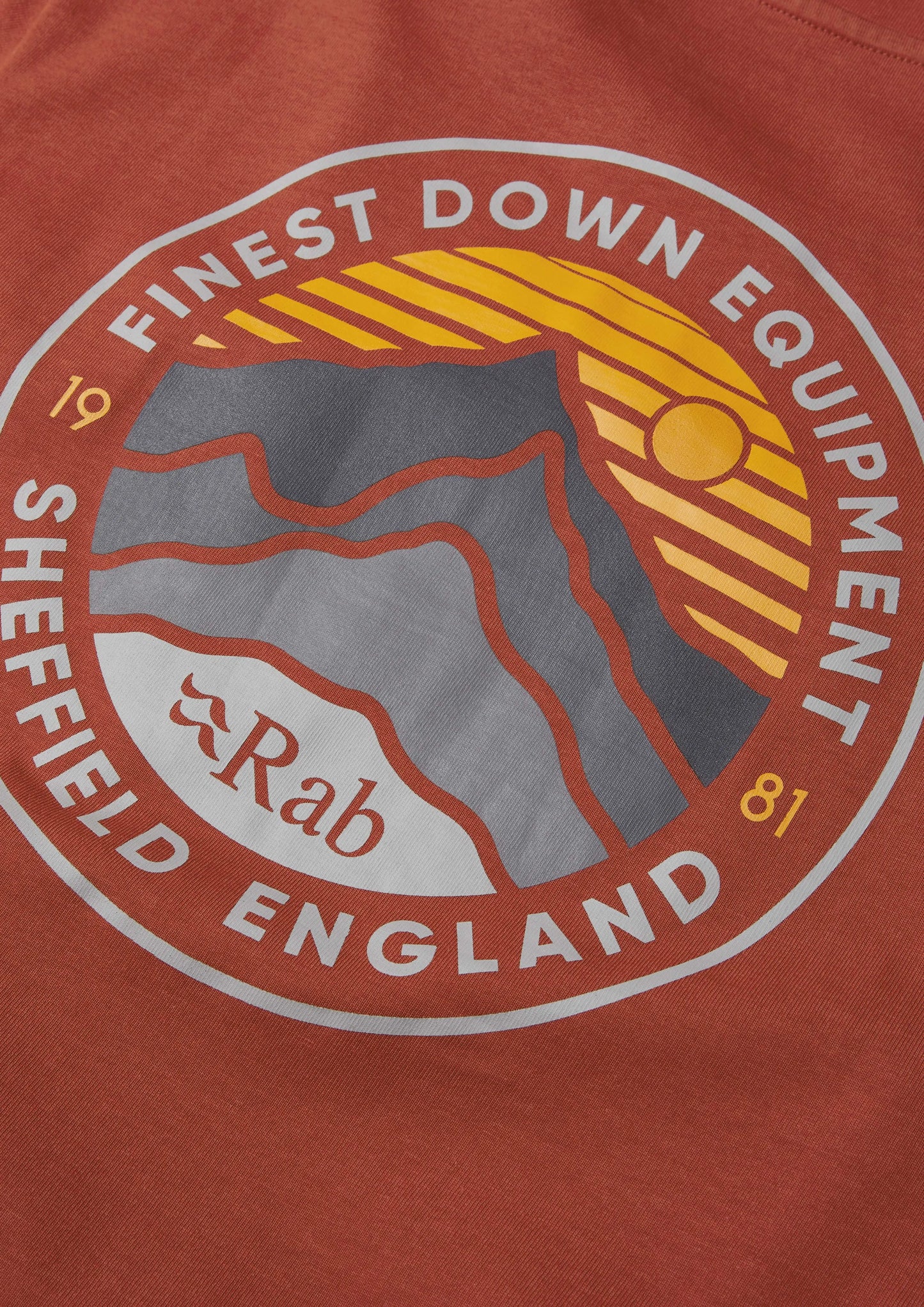 Rab Basecamp 3 Peaks Tee Red Clay / XXL