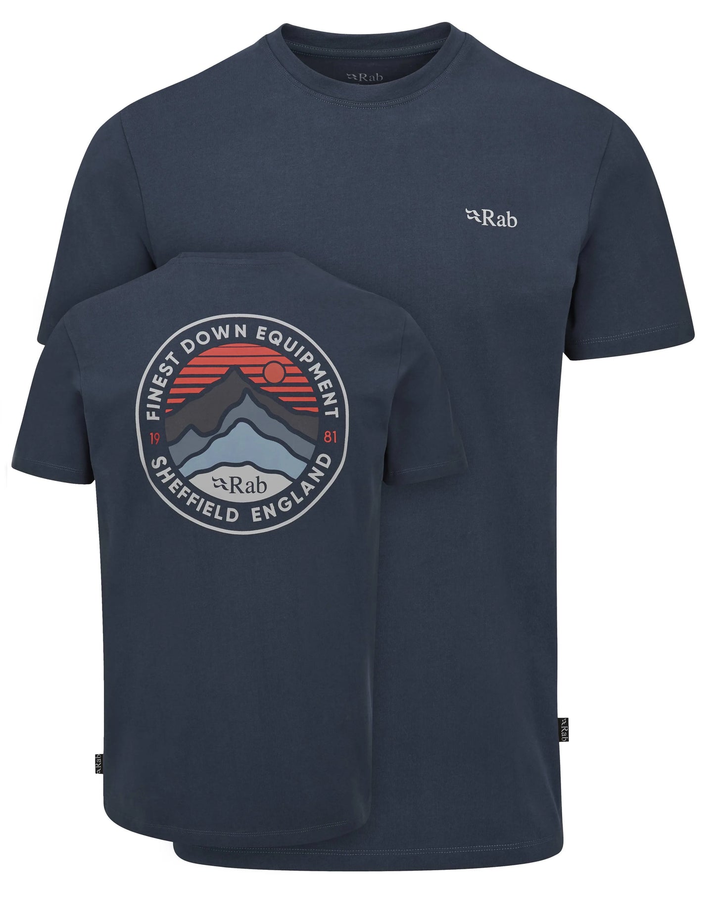 Rab Basecamp 3 Peaks Tee Tempest Blue / XXL
