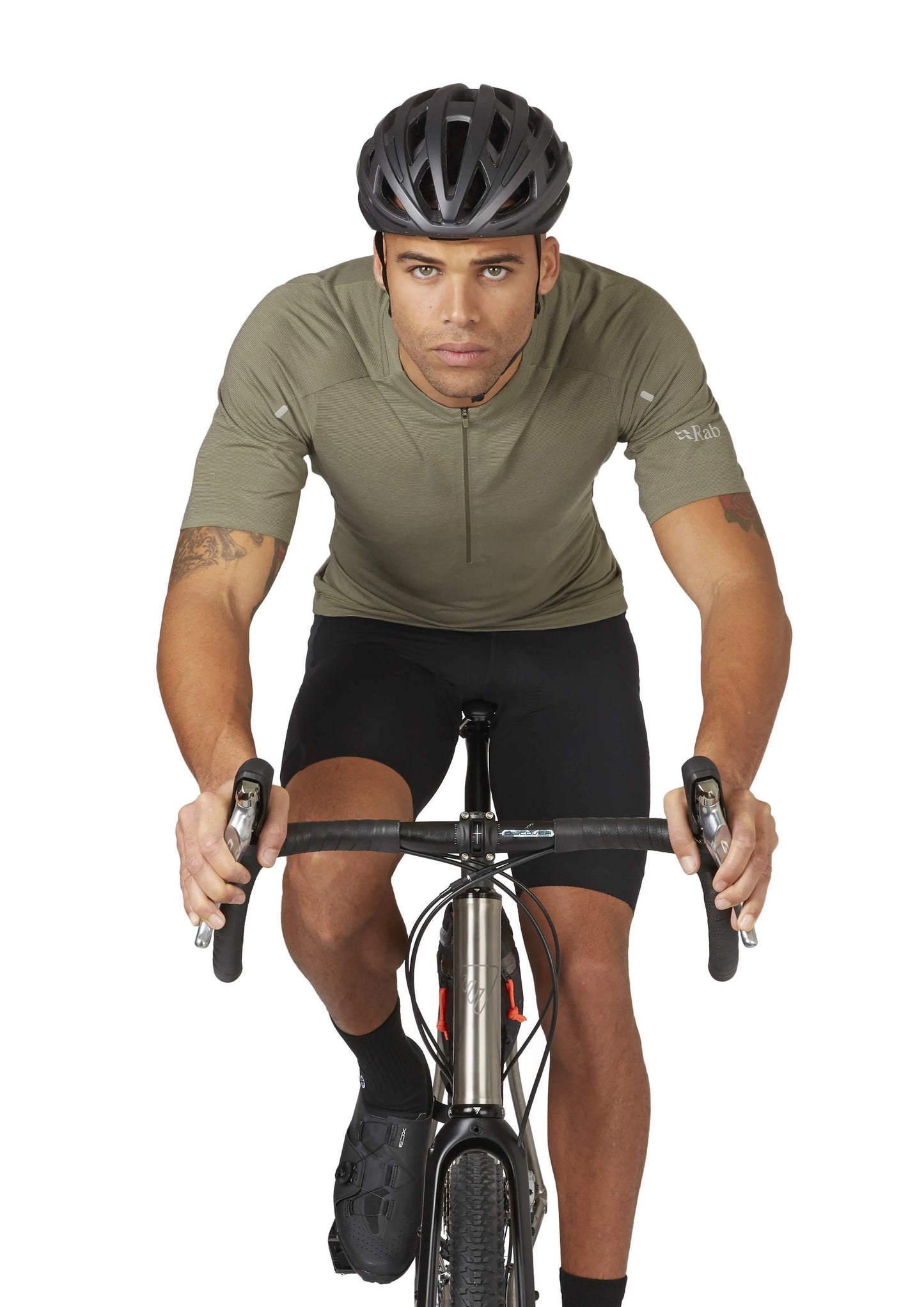 Rab Cindercrino Zip Tee Light Khaki / XL