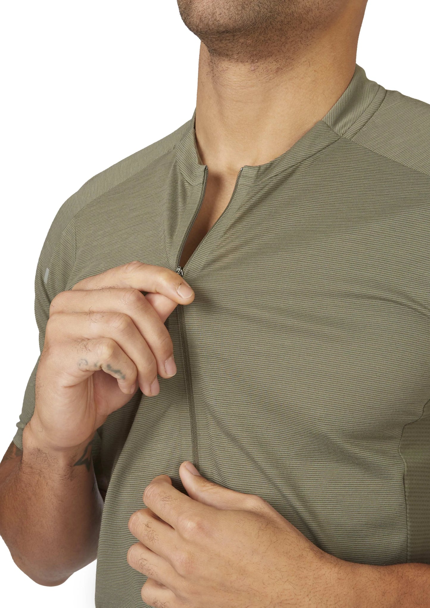 Rab Cindercrino Zip Tee Light Khaki / XL