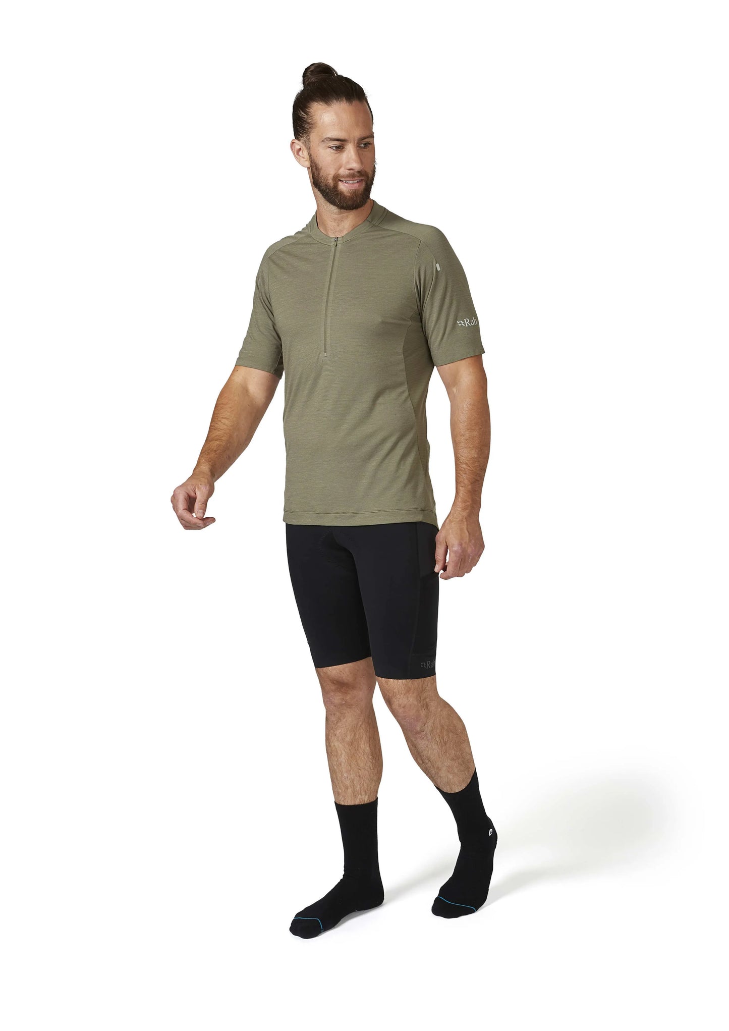 Rab Cindercrino Zip Tee Light Khaki / XL