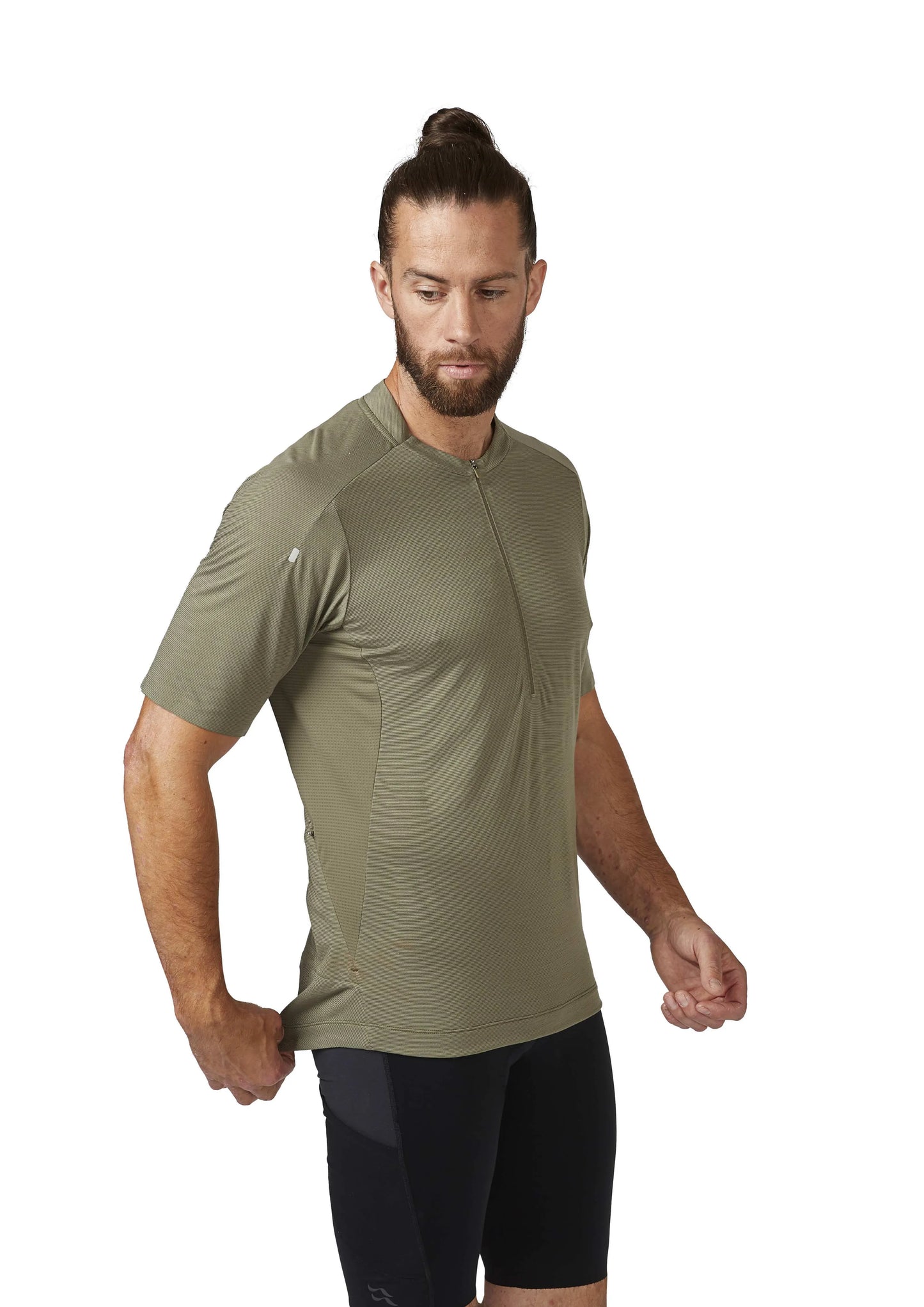 Rab Cindercrino Zip Tee Light Khaki / XL