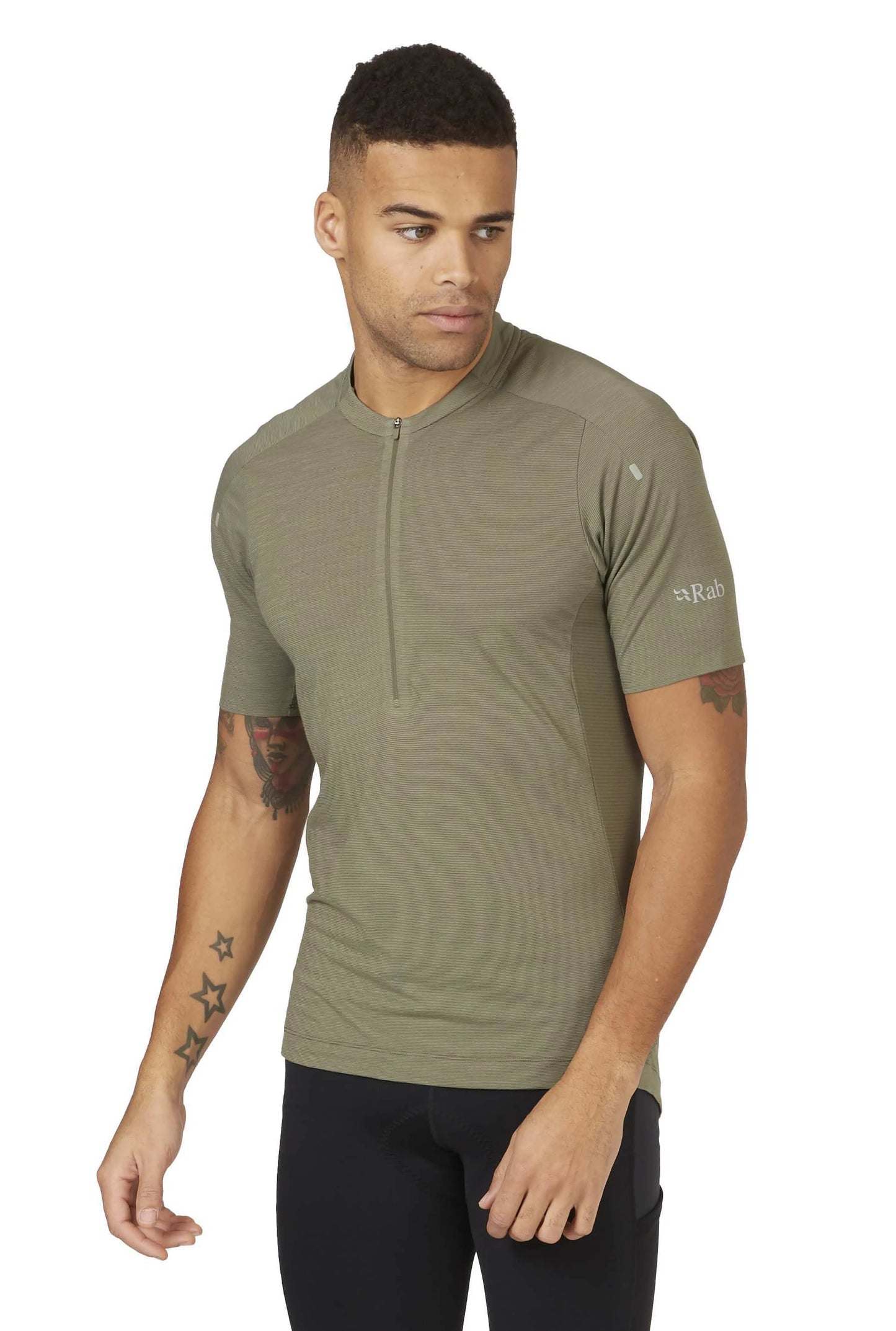 Rab Cindercrino Zip Tee Light Khaki / XL