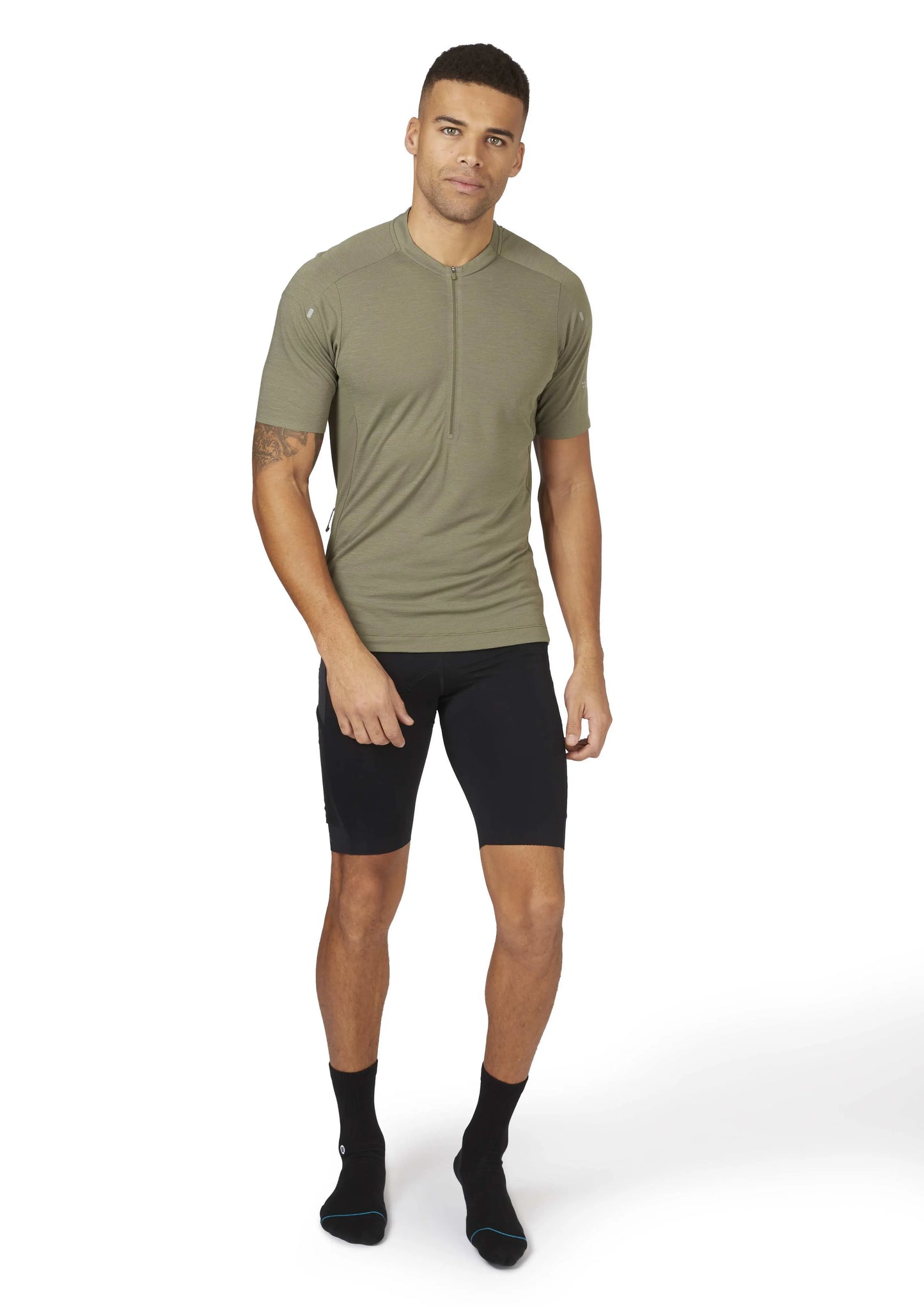 Rab Cindercrino Zip Tee Light Khaki / XL