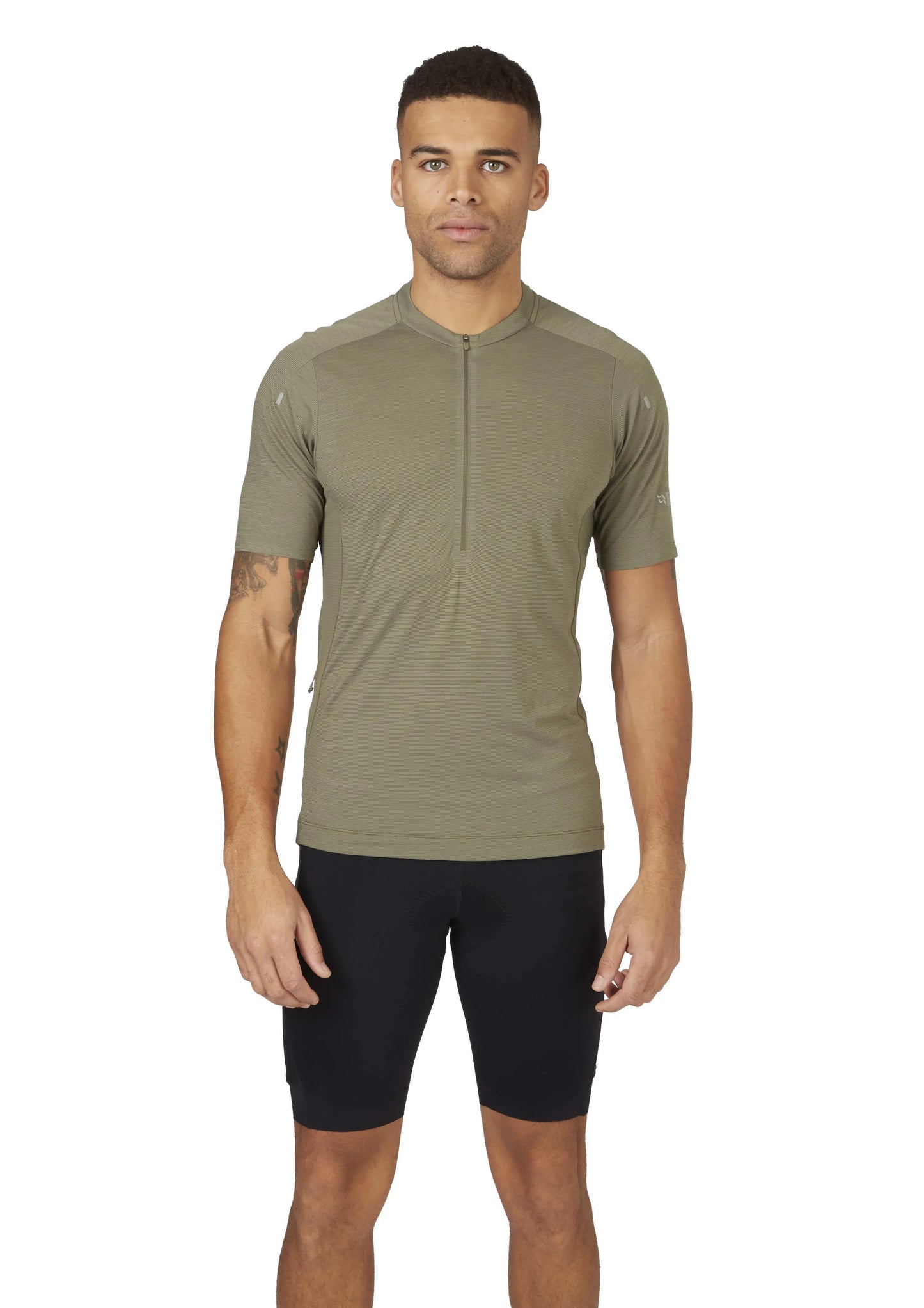 Rab Cindercrino Zip Tee Light Khaki / XL