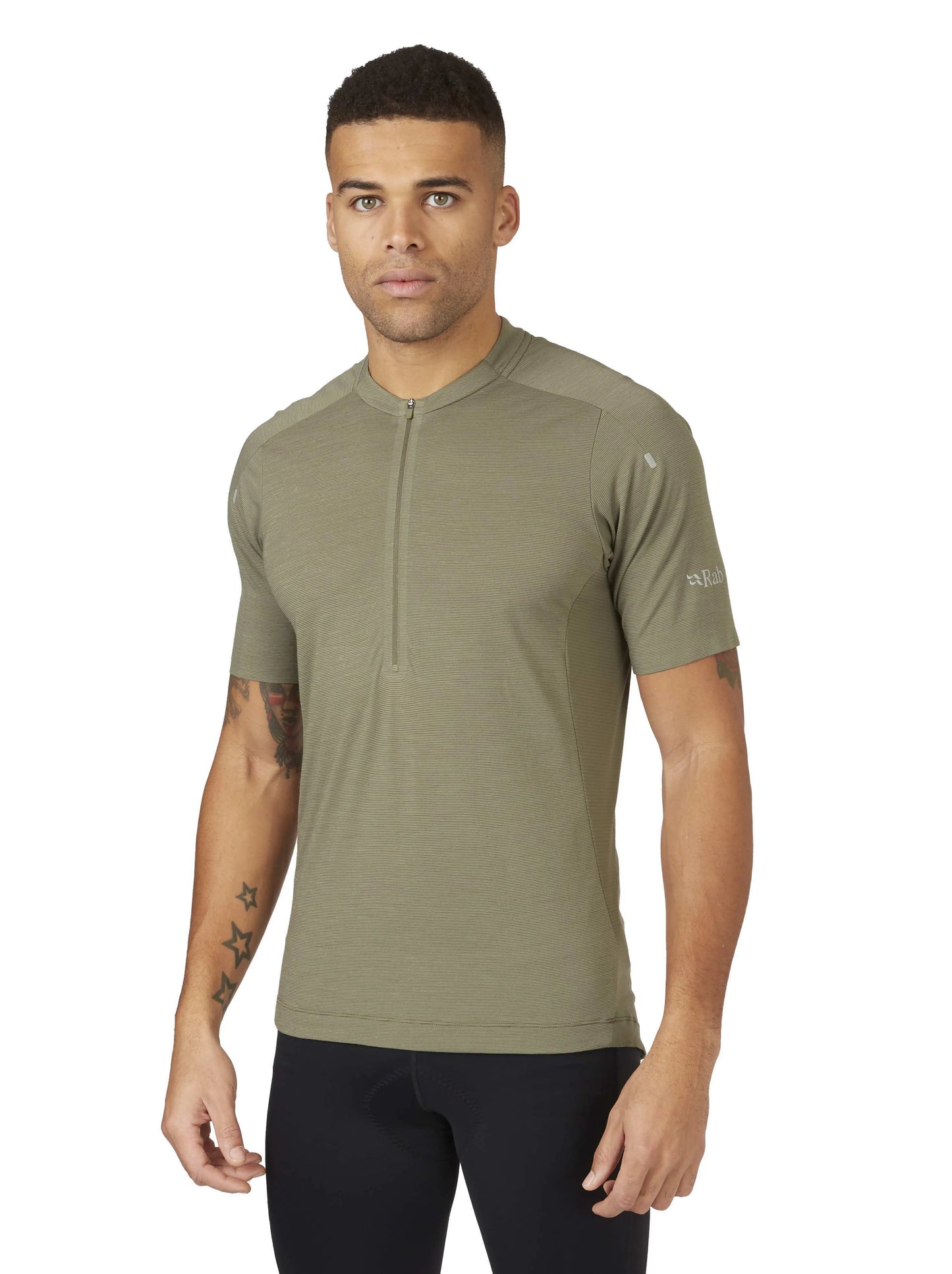 Rab Cindercrino Zip Tee Light Khaki / XL