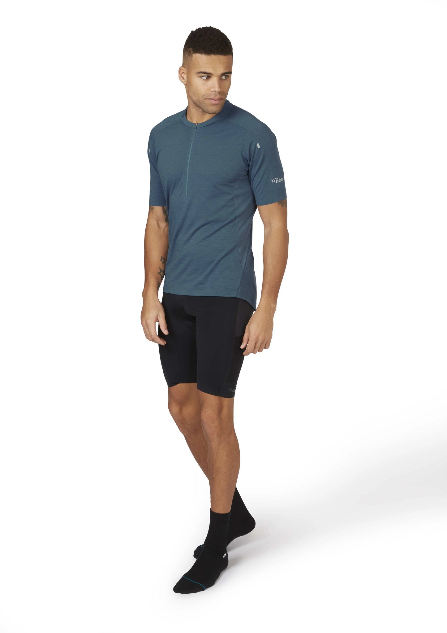 Rab Cindercrino Zip Tee Orion Blue / XL