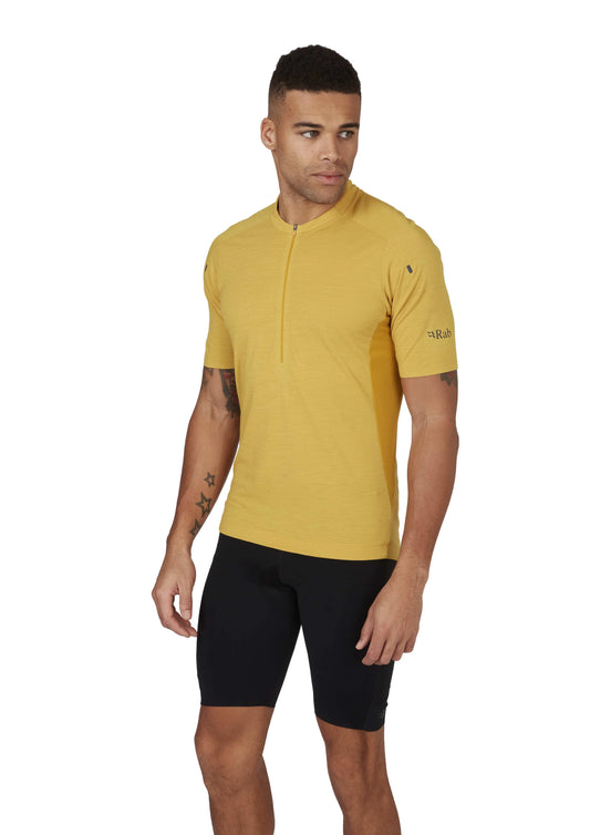 Rab Cindercrino Zip Tee Sahara / XL
