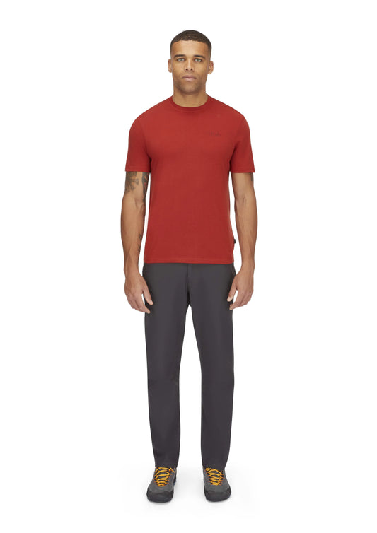 Rab Crimp Logo Tee Tuscan Red / XXL