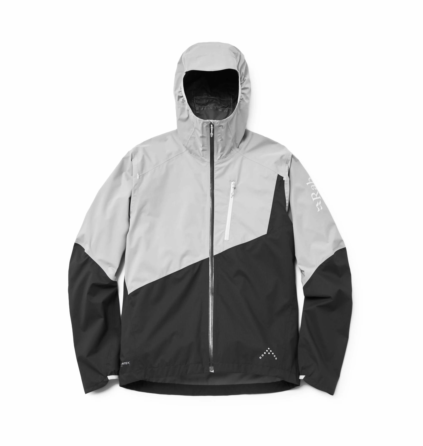 Rab Downpour Trail Light Jacket Light Zinc/Anthracite / XXL