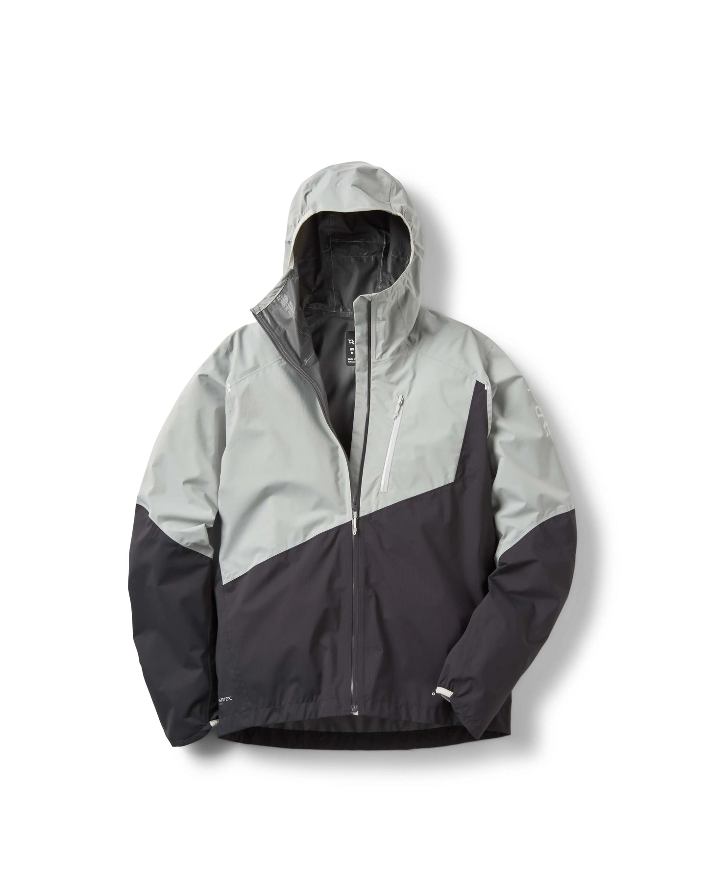 Rab Downpour Trail Light Jacket Light Zinc/Anthracite / XXL