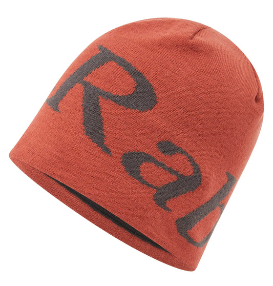 Rab Logo Beanie Tuscan Red/Graphene / ONE