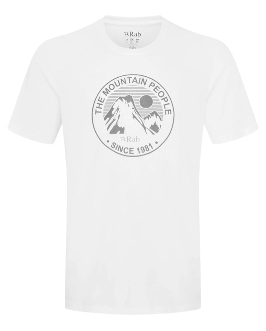 Rab Stance Alpine Peak Tee White / XXL