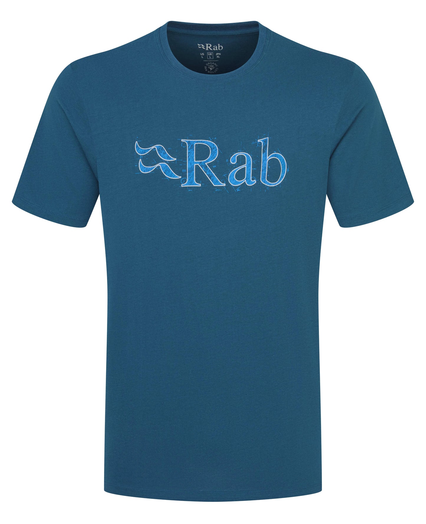 Rab Stance Tech Sketch Tee Tempest Blue / XXL