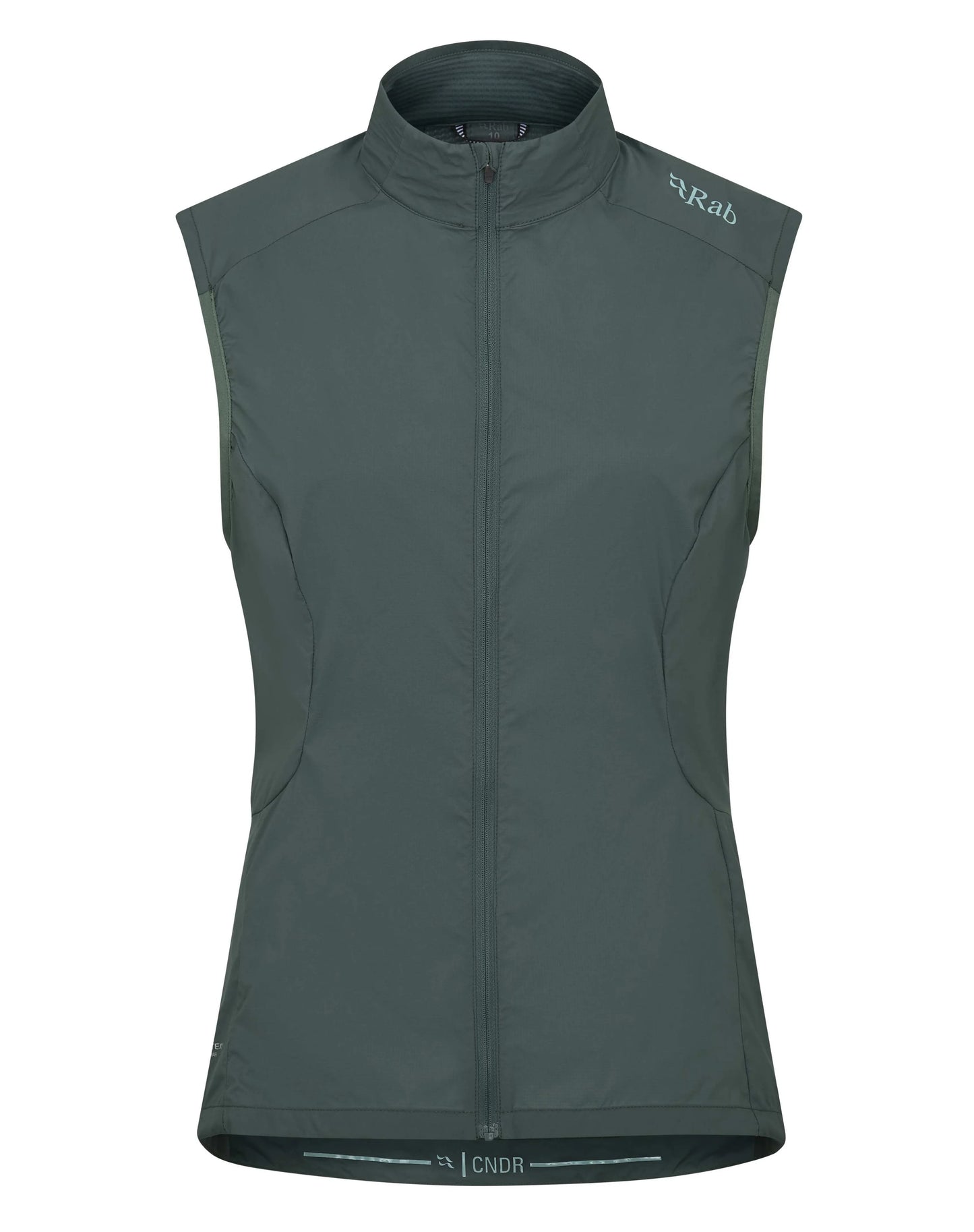 Rab Cinder Windveil Vest Wmns Green Slate / 16/XL