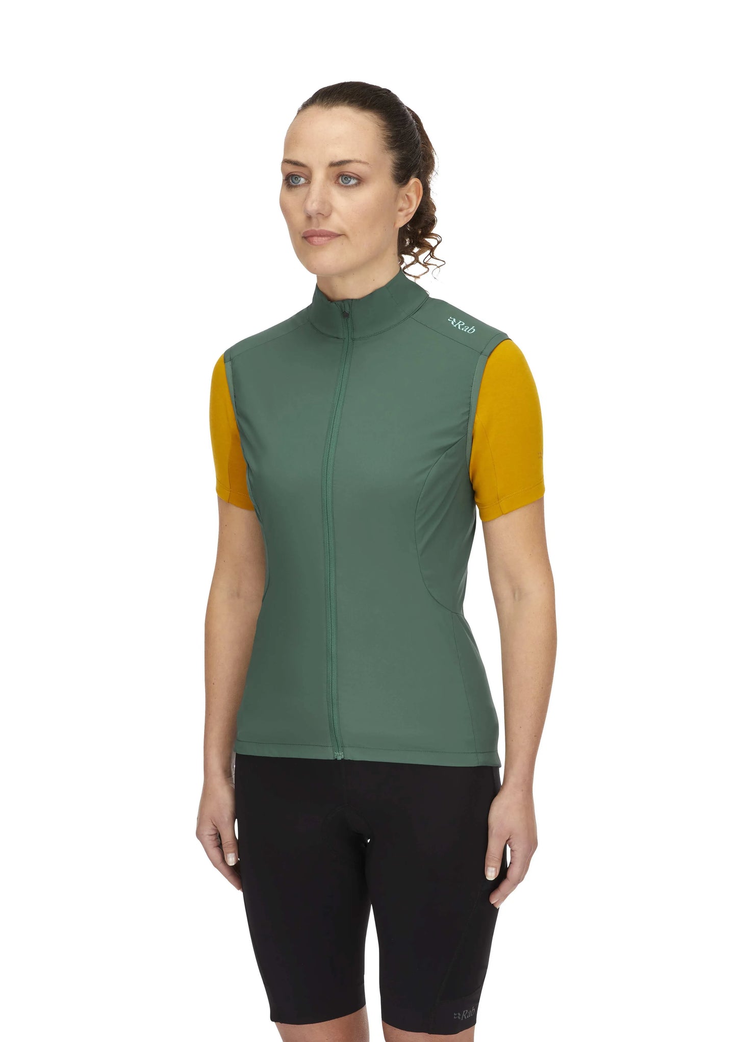 Rab Cinder Windveil Vest Wmns Green Slate / 16/XL