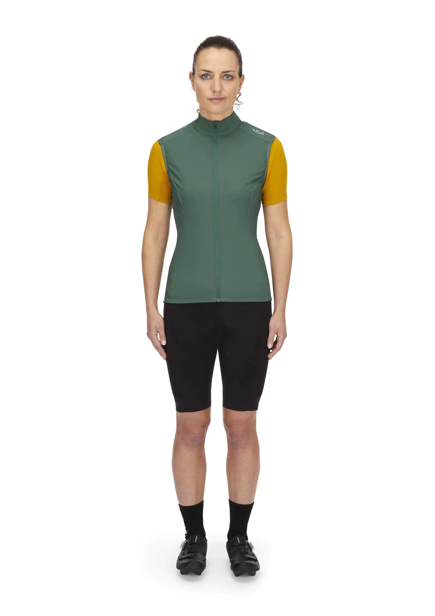 Rab Cinder Windveil Vest Wmns Green Slate / 16/XL