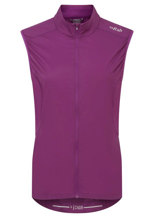 Rab Cinder Windveil Vest Wmns Plum / 16/XL