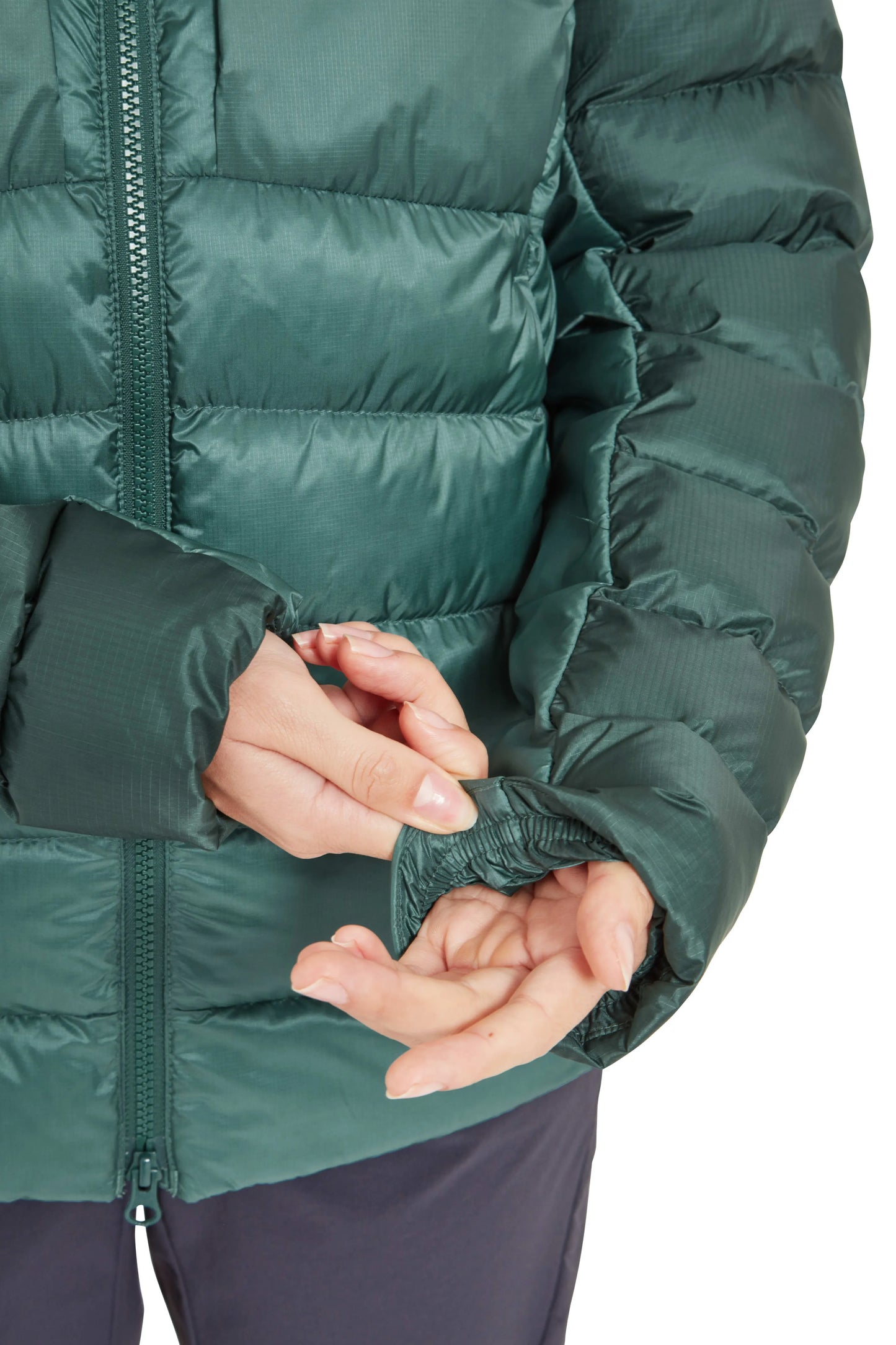 Rab Cirrus Ultra Hoody Wmns Green Slate/Eucalyptus / 16/XL