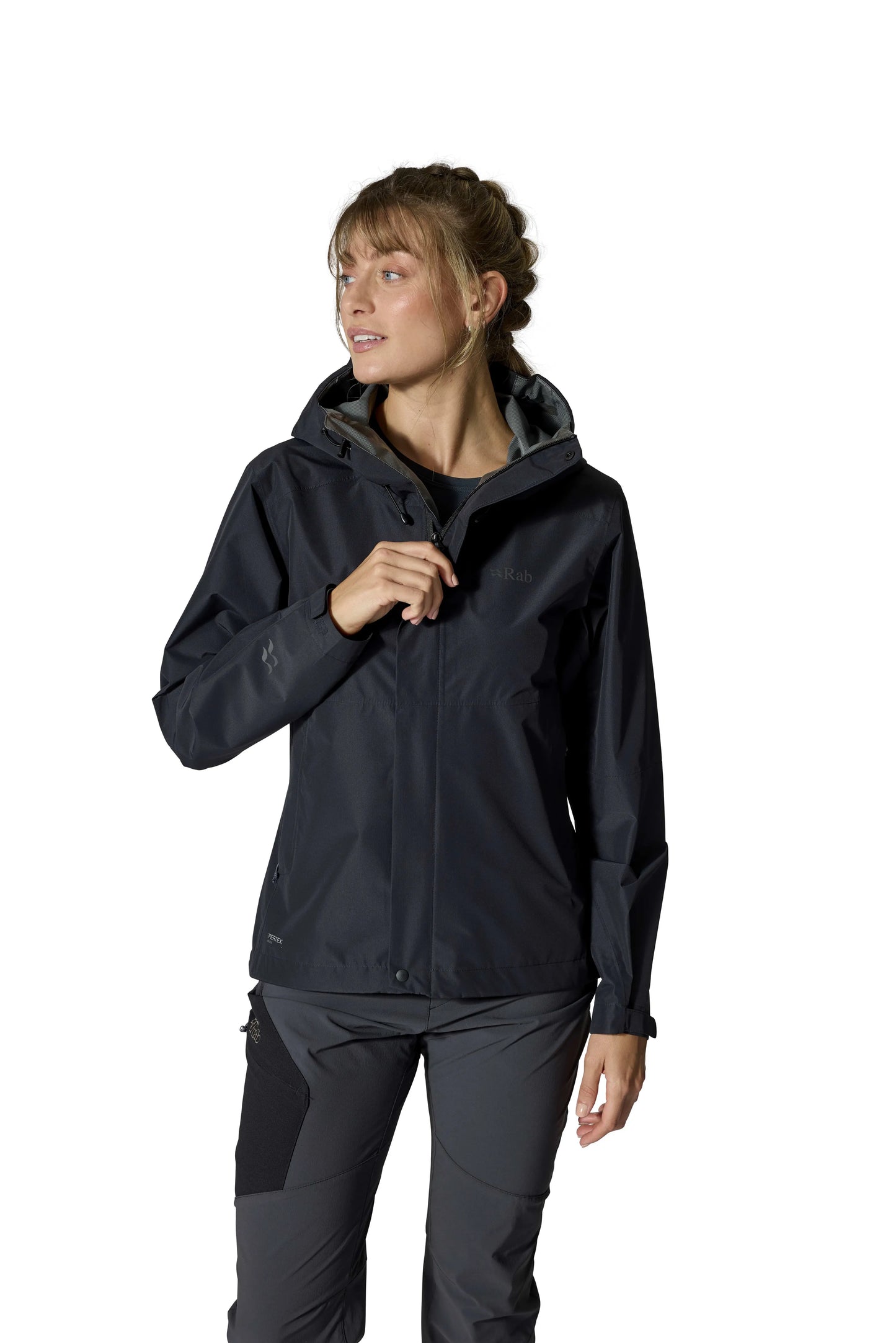 Rab Downpour Jacket Wmns Tempest Blue / 16/XL