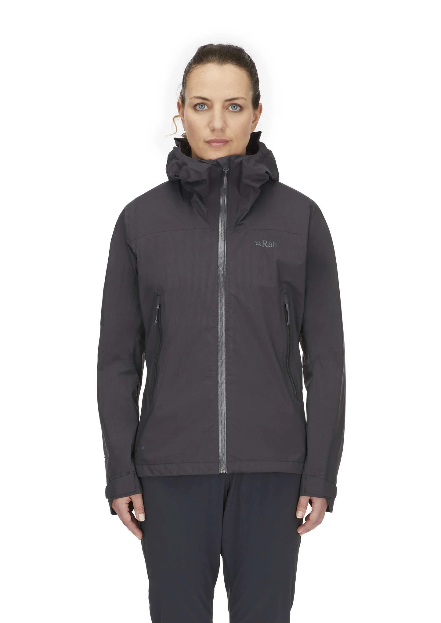 Rab Downpour Light Jacket Wmns Anthracite / 16/XL