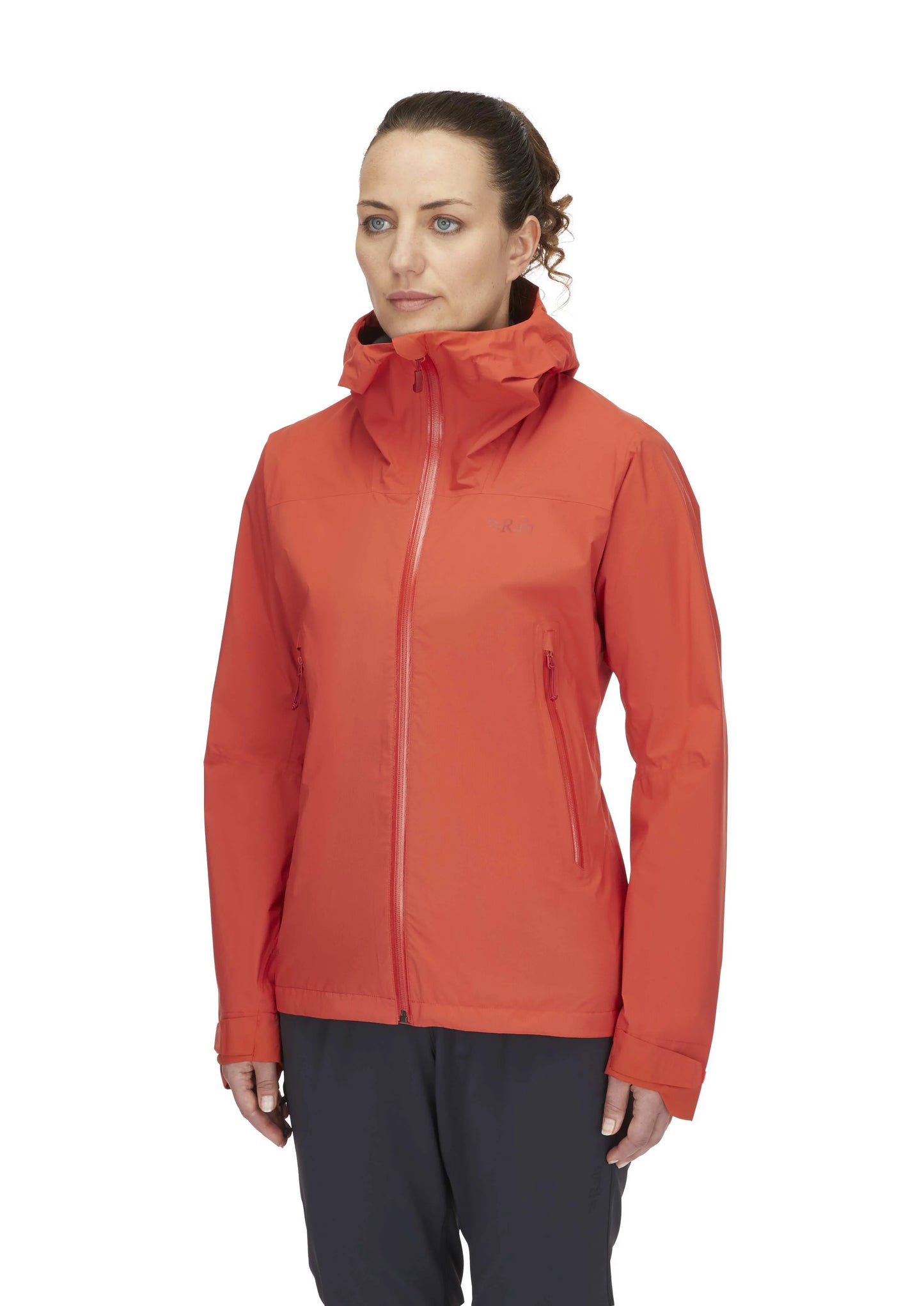 Rab Downpour Light Jacket Wmns Red Grapefruit / 16/XL