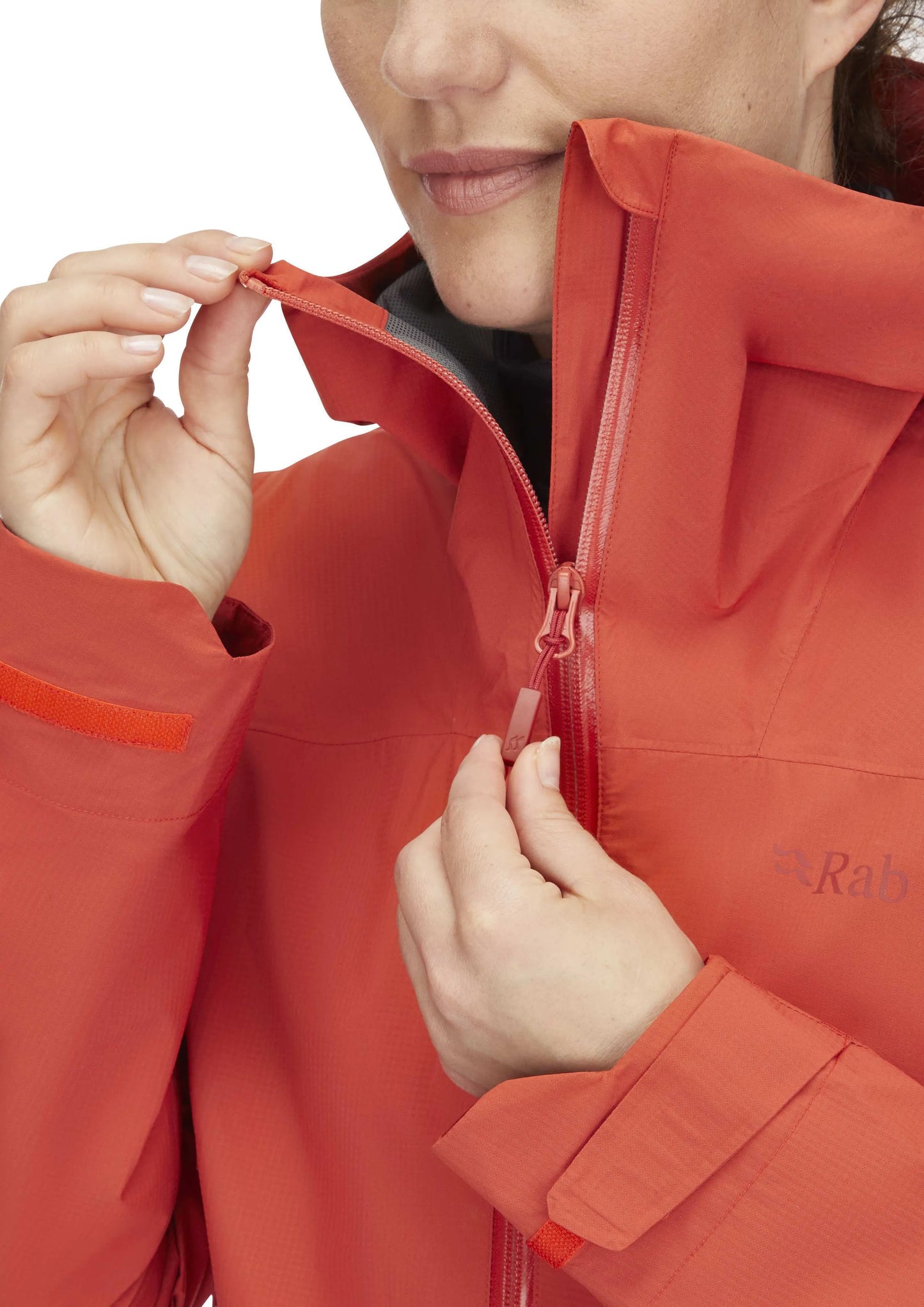 Rab Downpour Light Jacket Wmns Red Grapefruit / 16/XL