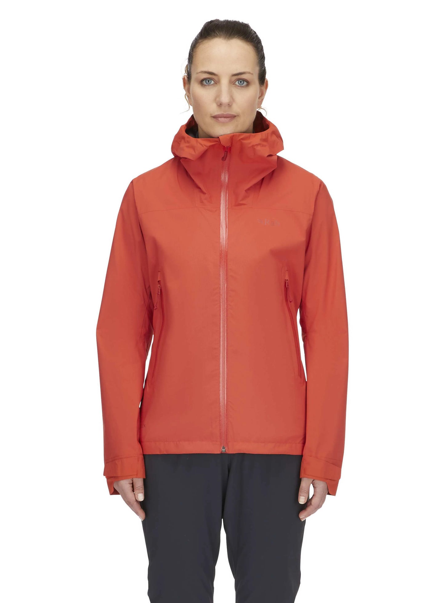 Rab Downpour Light Jacket Wmns Red Grapefruit / 16/XL