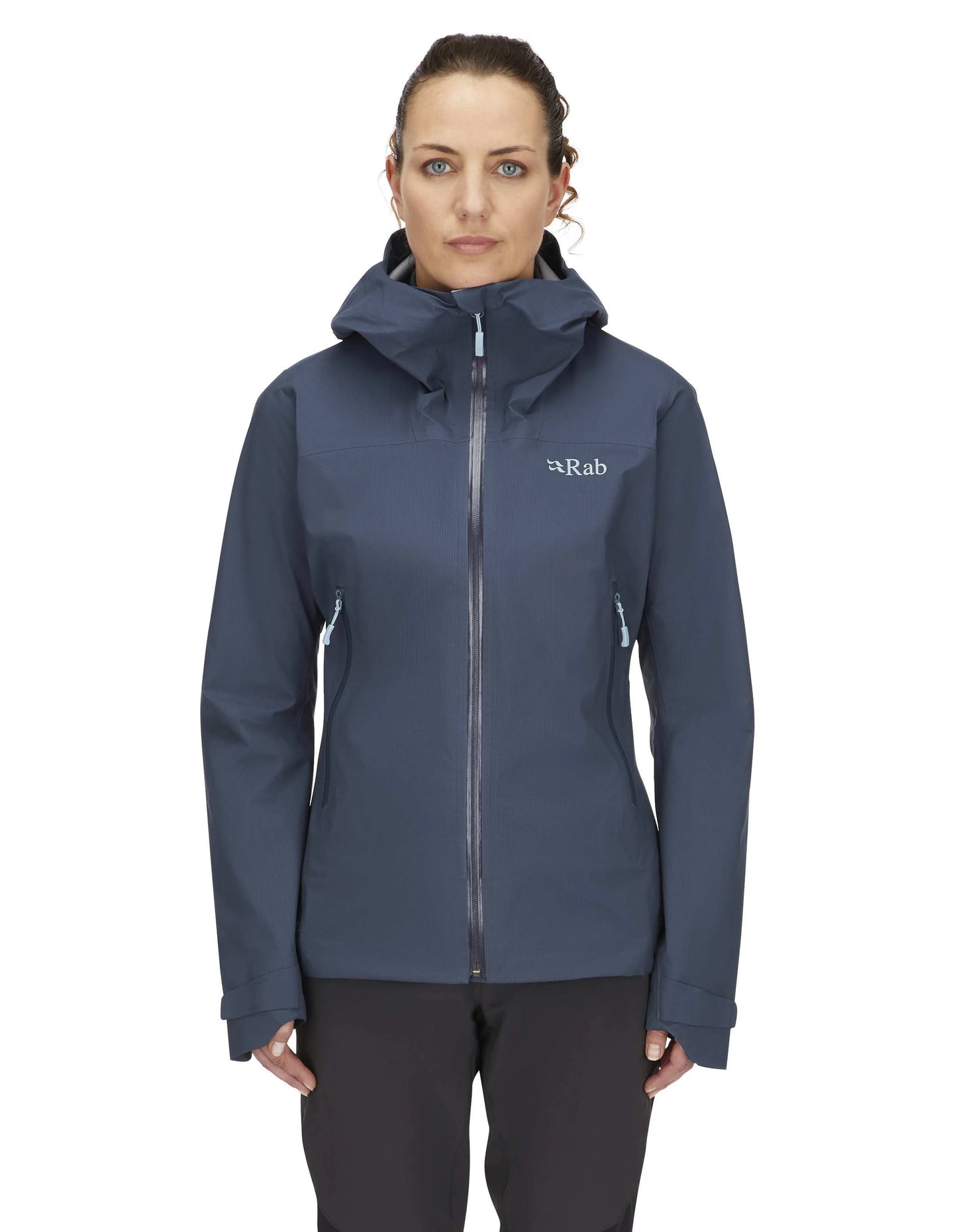 Rab Downpour Light Jacket Wmns Tempest Blue / 16/XL