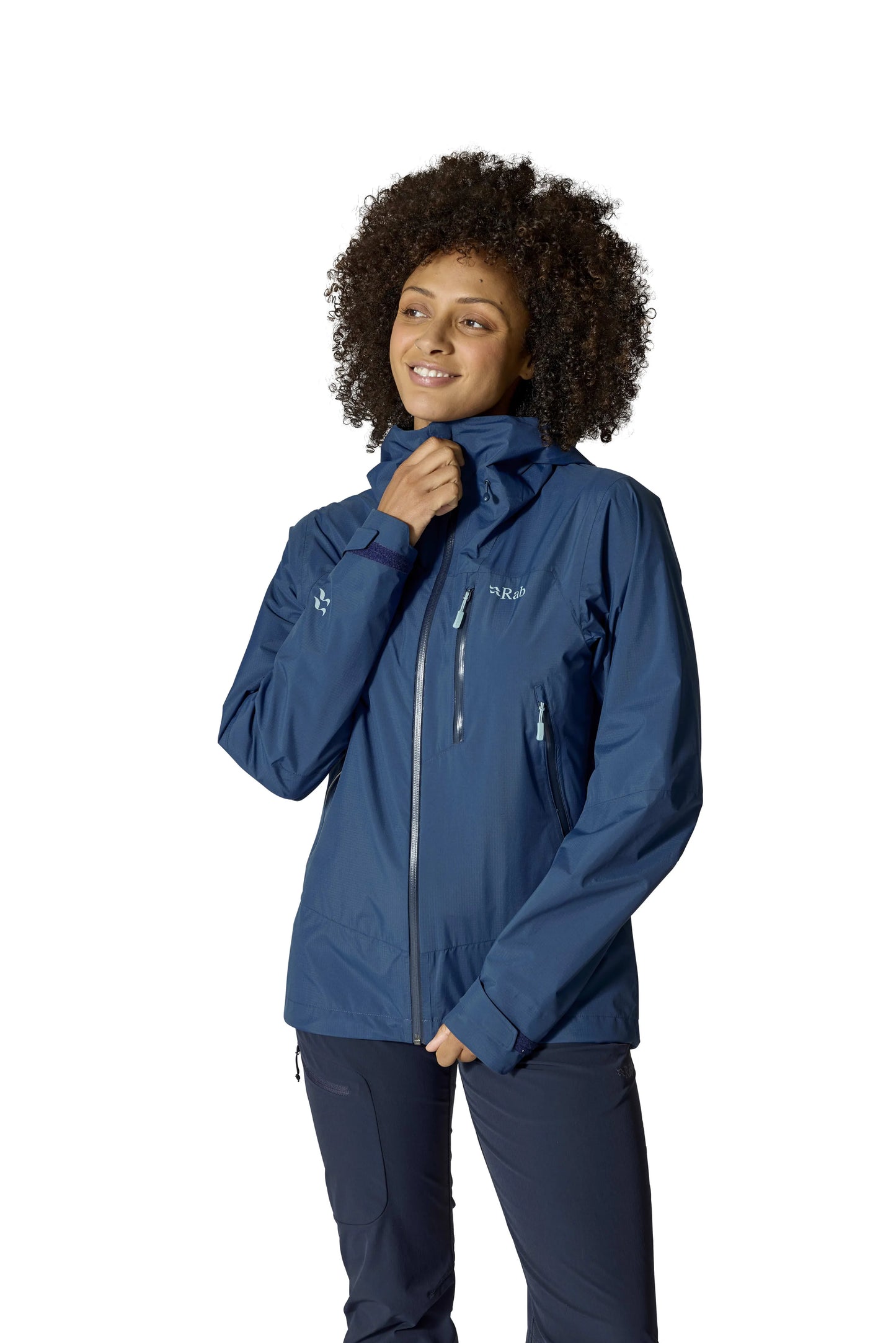 Rab Downpour Mountain Jacket Wmns Tempest Blue / 16/XL