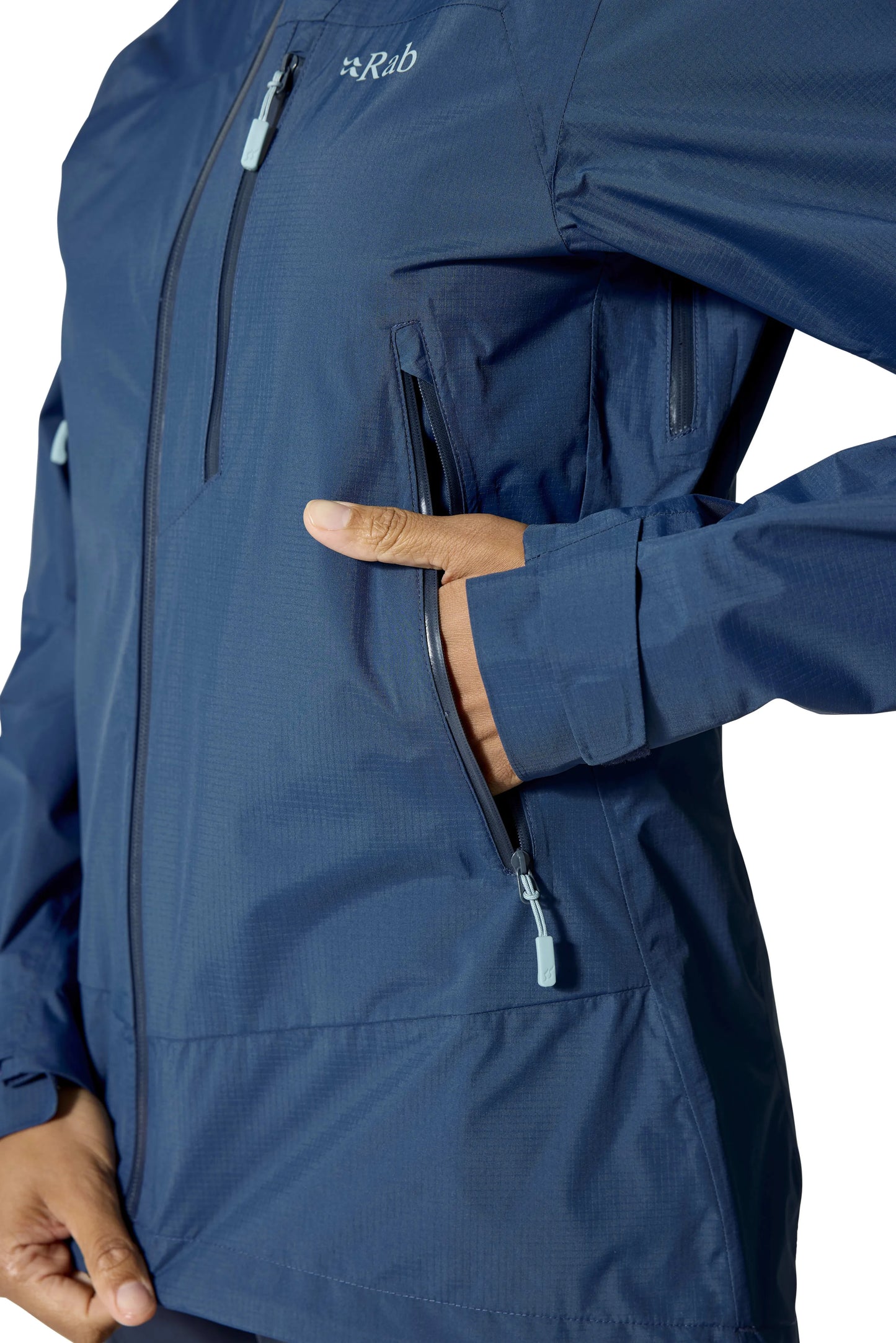 Rab Downpour Mountain Jacket Wmns Tempest Blue / 16/XL