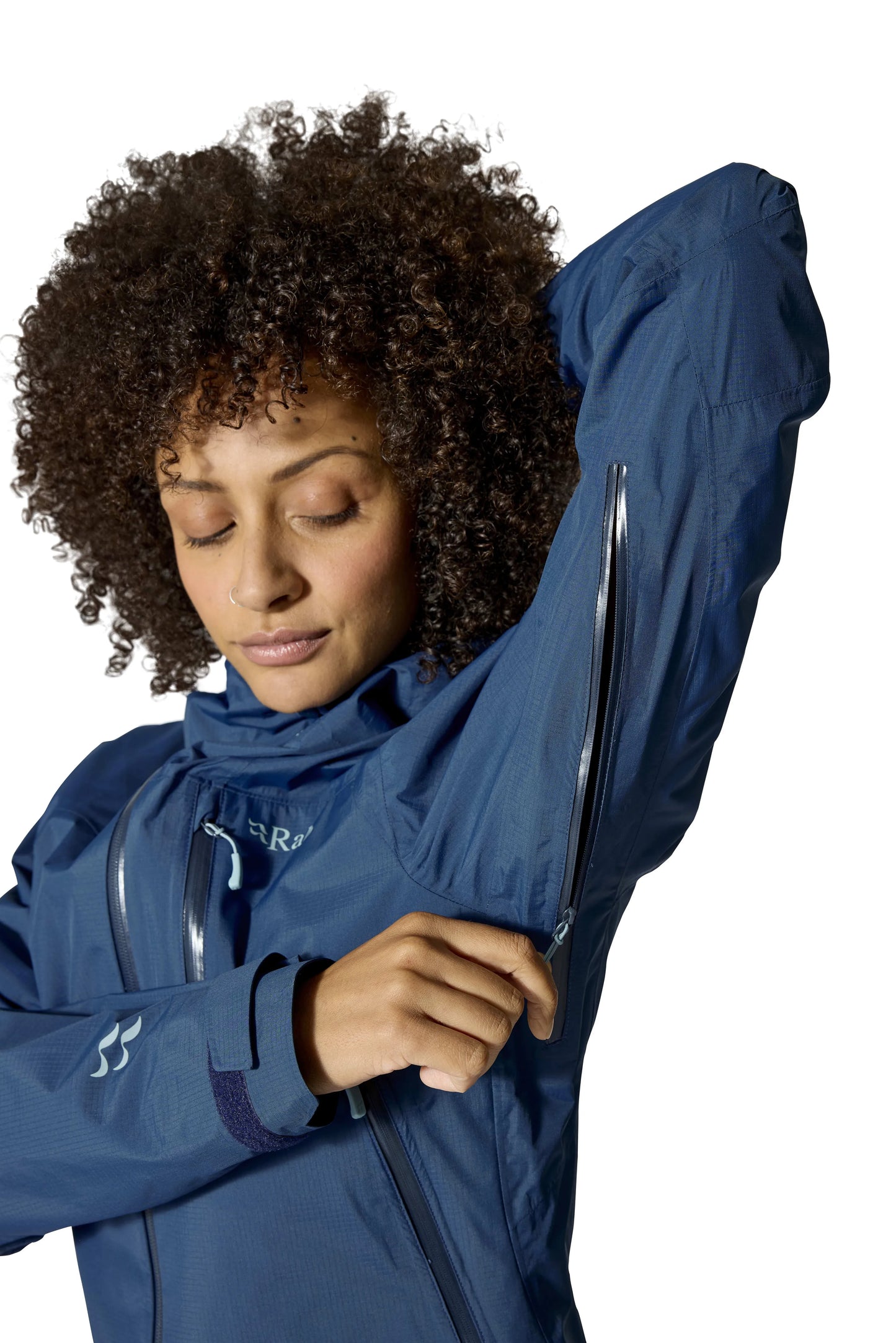 Rab Downpour Mountain Jacket Wmns Tempest Blue / 16/XL