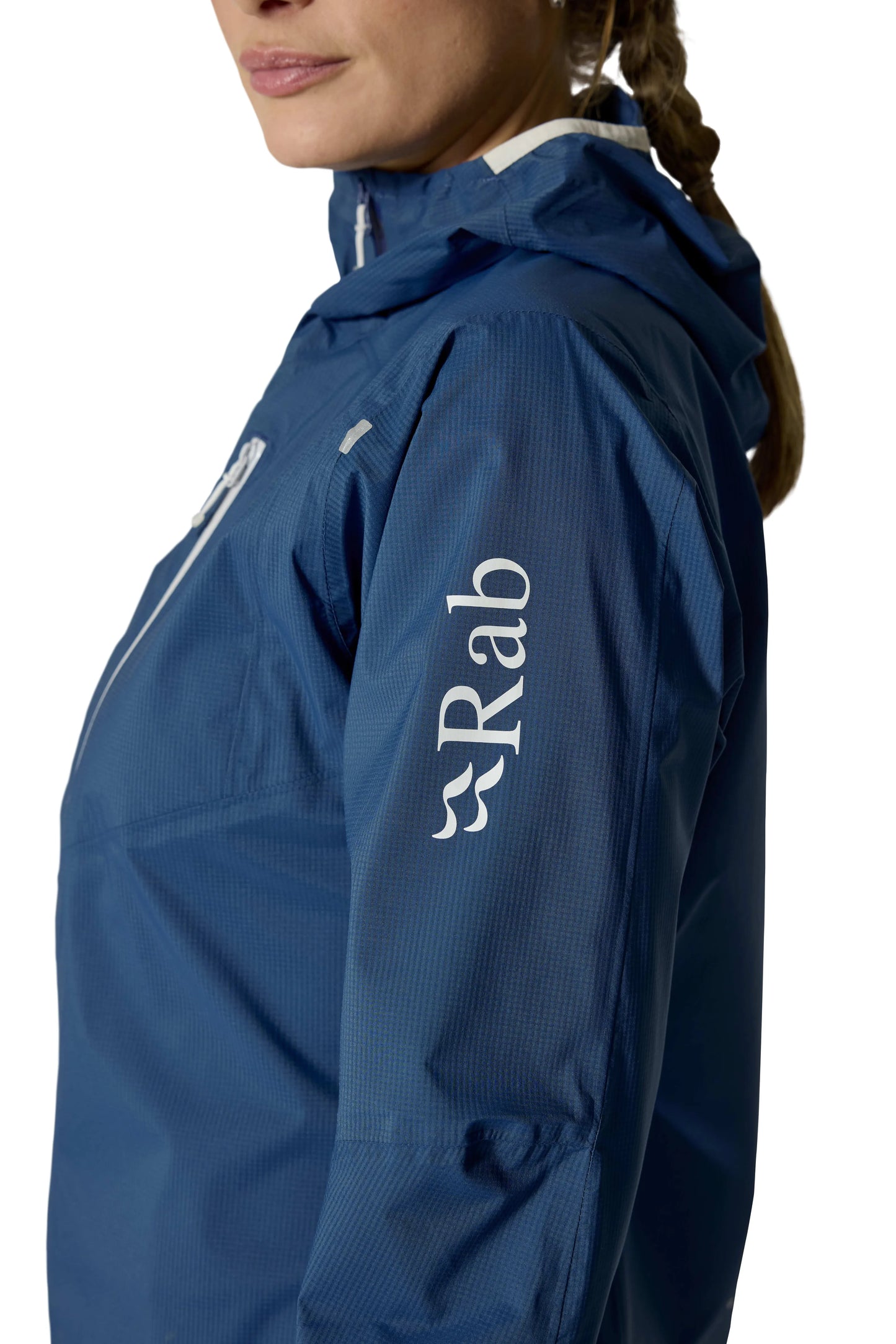 Rab Downpour Trail Light Jacket Wmns Tempest Blue / 16/XL