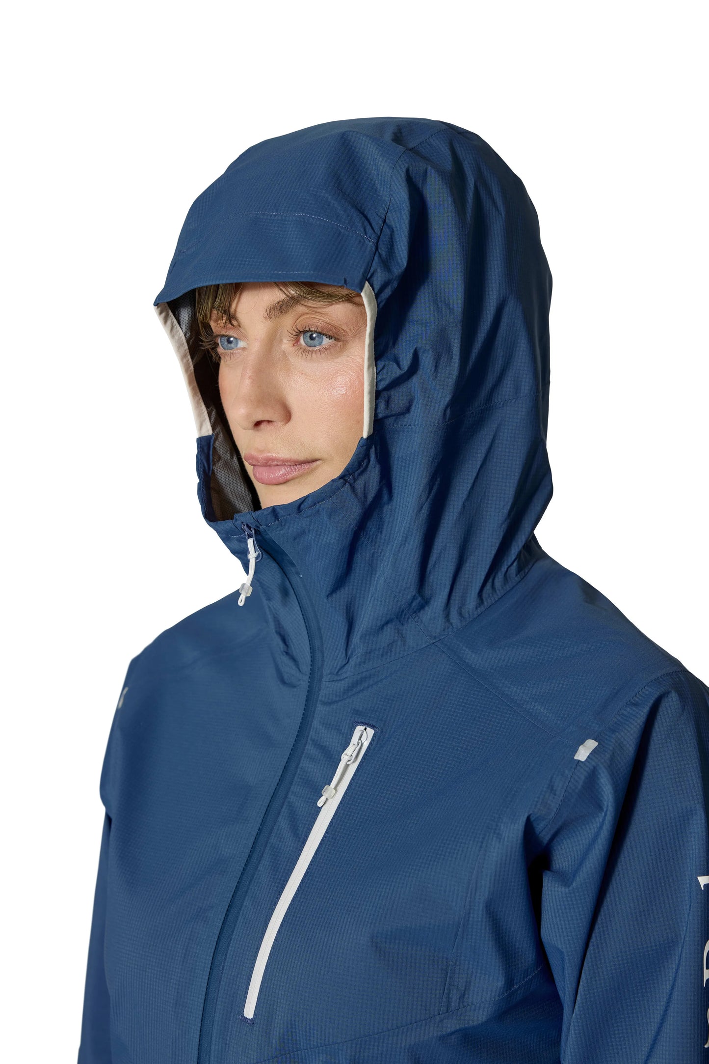 Rab Downpour Trail Light Jacket Wmns Tempest Blue / 16/XL