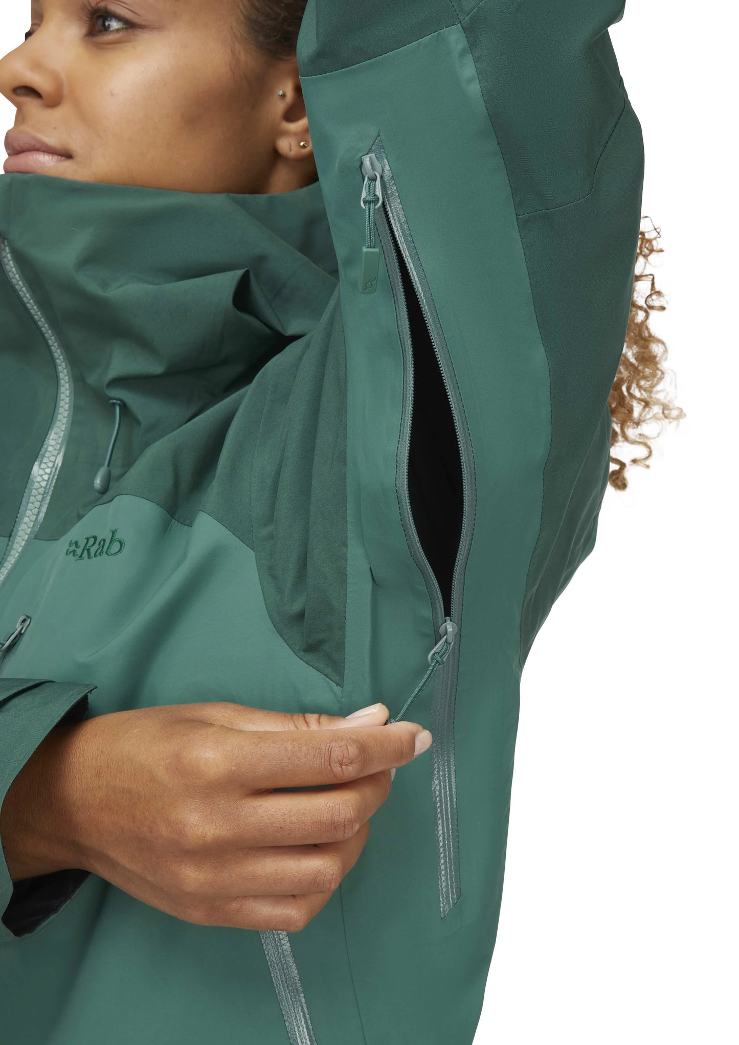 Rab Latok Mountain GTX Jacket Wmns Green Slate/Eucalyptus / 16/XL
