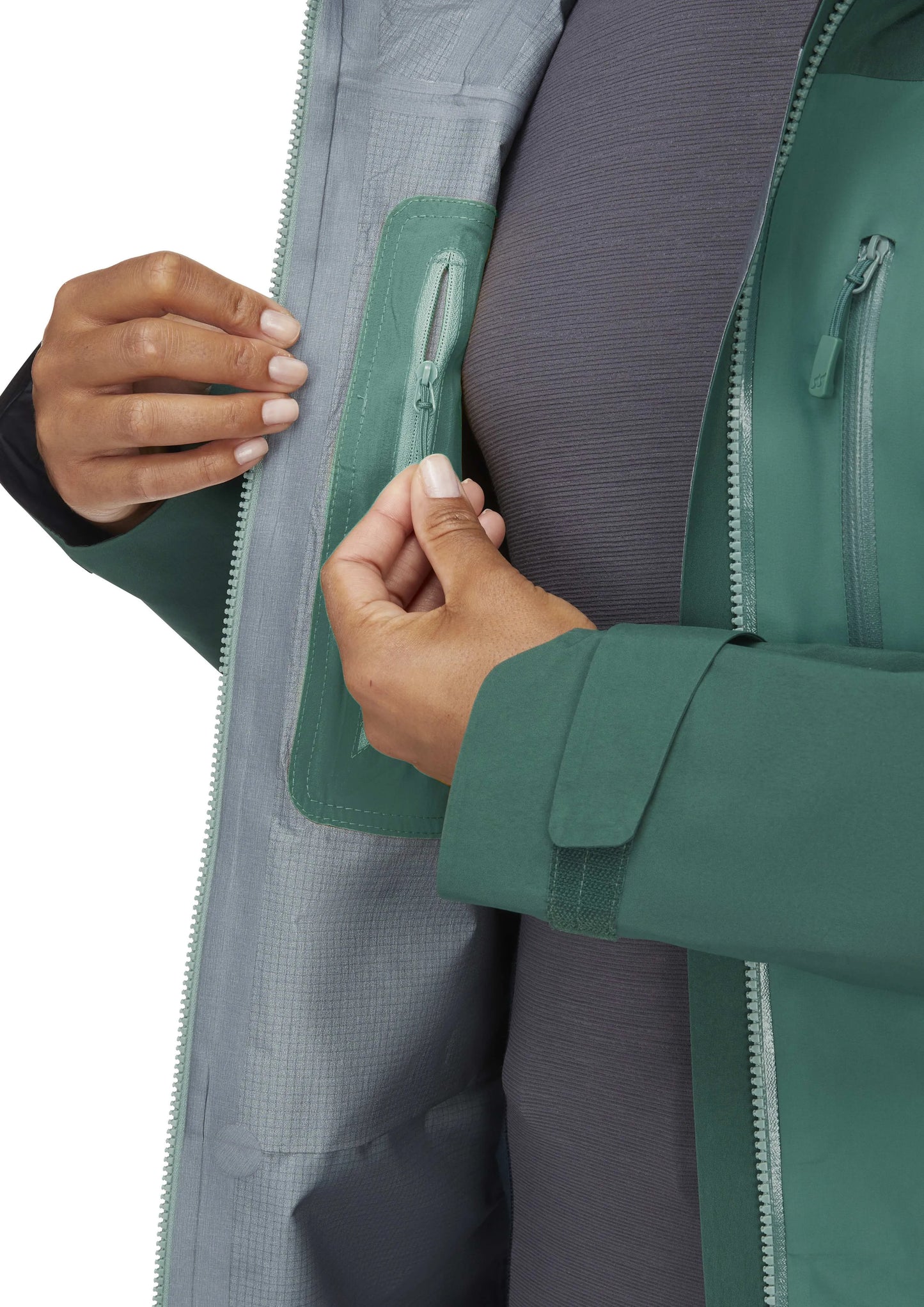Rab Latok Mountain GTX Jacket Wmns Green Slate/Eucalyptus / 16/XL