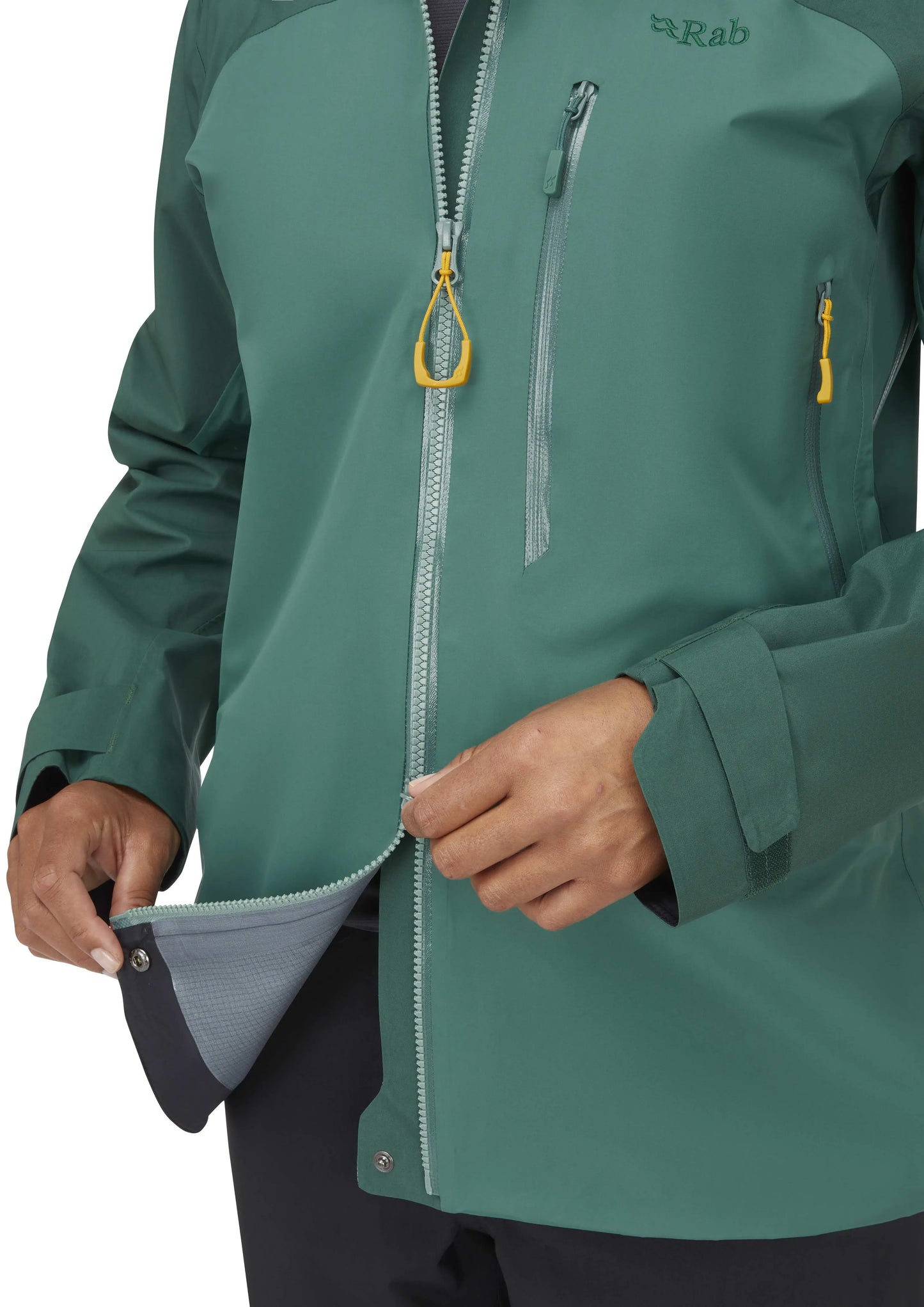 Rab Latok Mountain GTX Jacket Wmns Green Slate/Eucalyptus / 16/XL