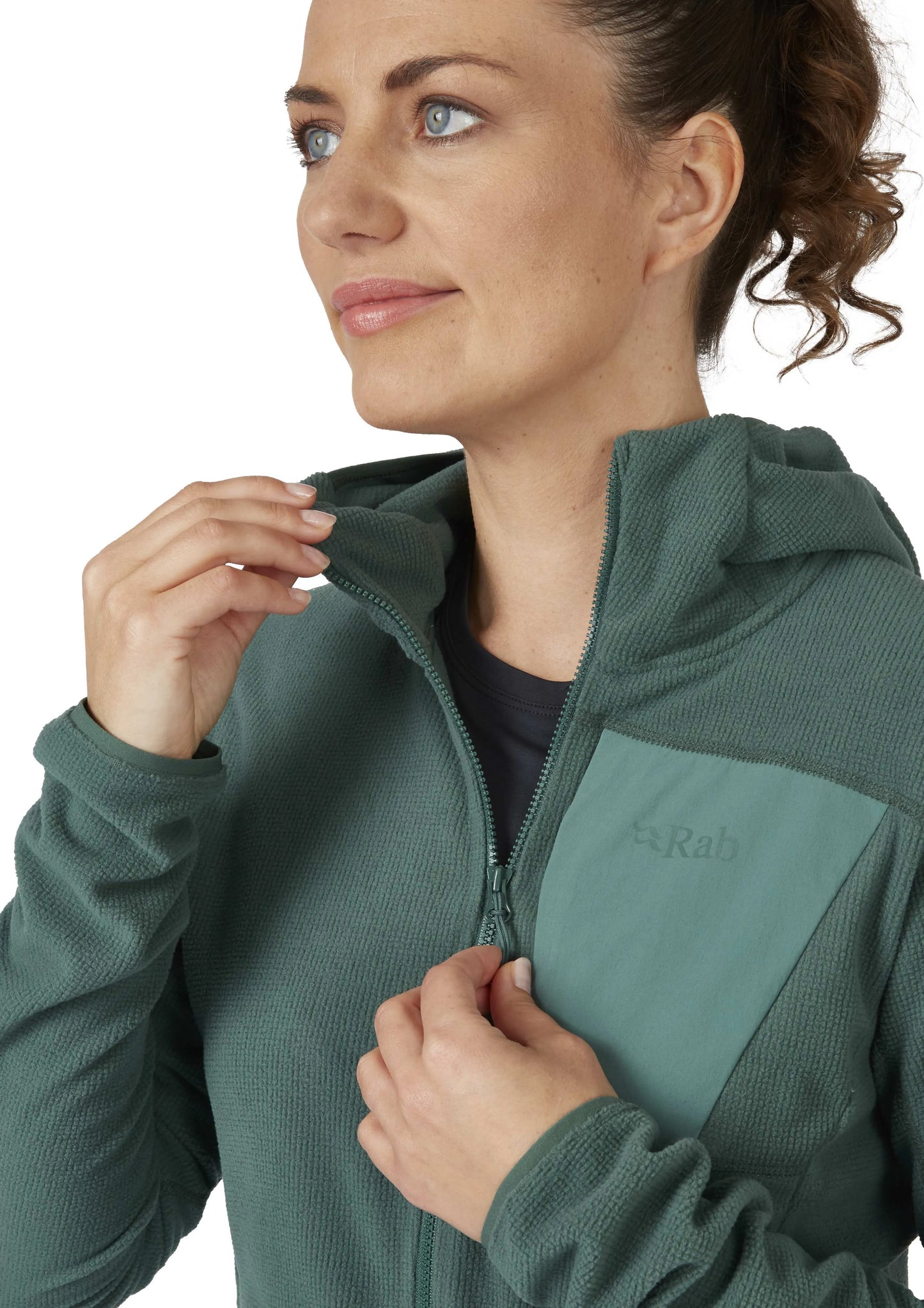 Rab Tecton Hoody Wmns Green Slate / 16/XL