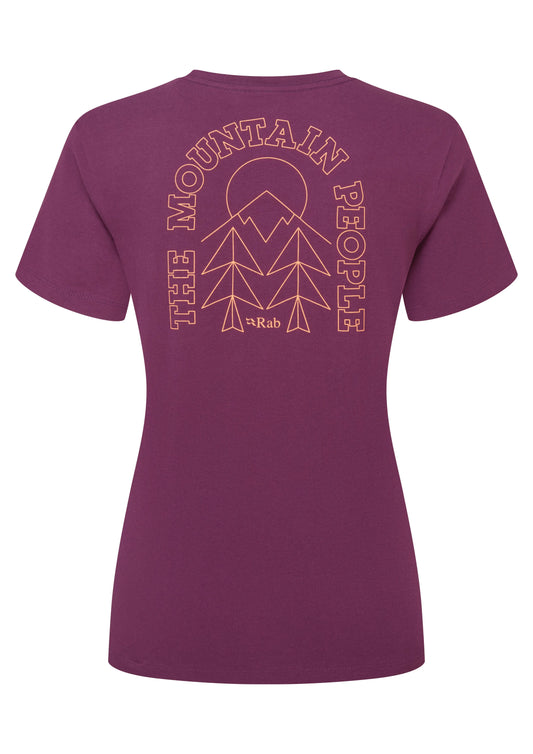 Rab Tuku Cirque Tee Wmns Mulberry / 16/XL