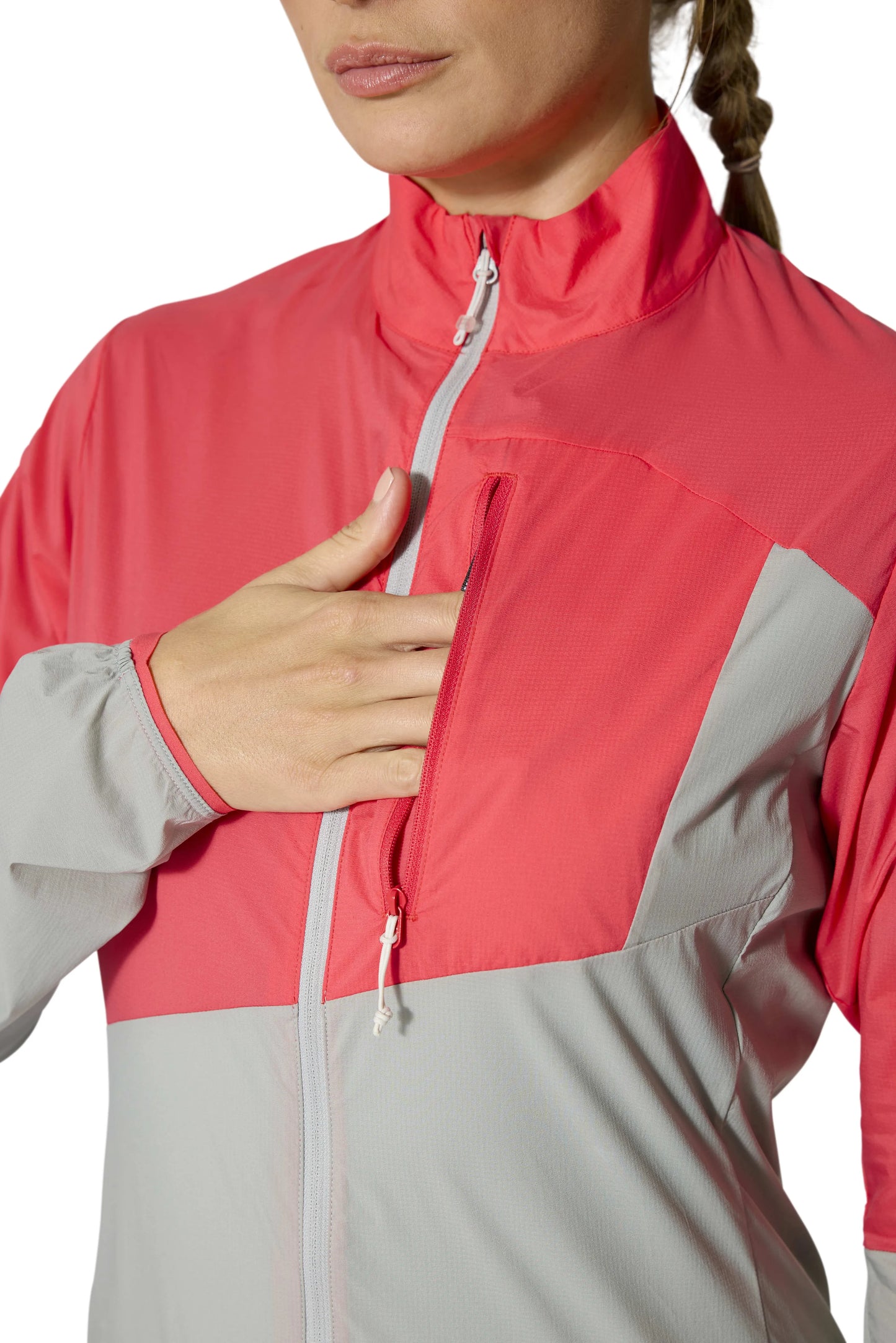 Rab Windveil Jacket Wmns Hibiscus/Light Zinc / 16/XL