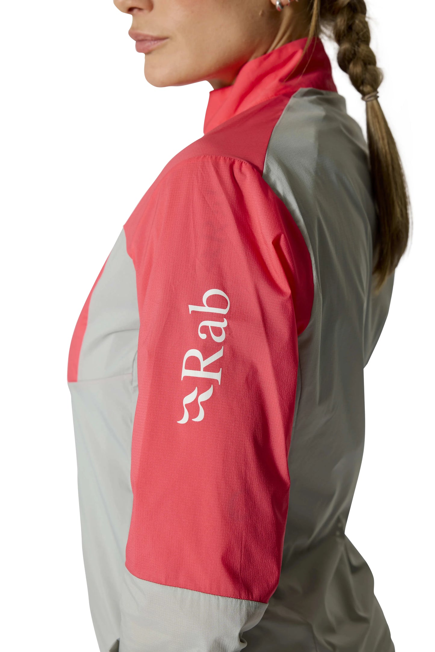 Rab Windveil Jacket Wmns Hibiscus/Light Zinc / 16/XL