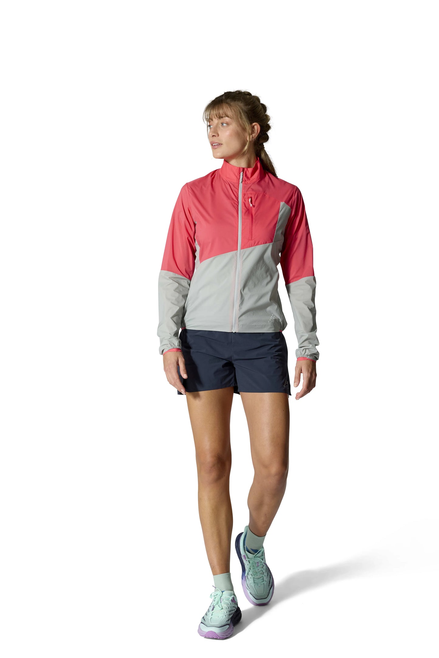 Rab Windveil Jacket Wmns Hibiscus/Light Zinc / 16/XL