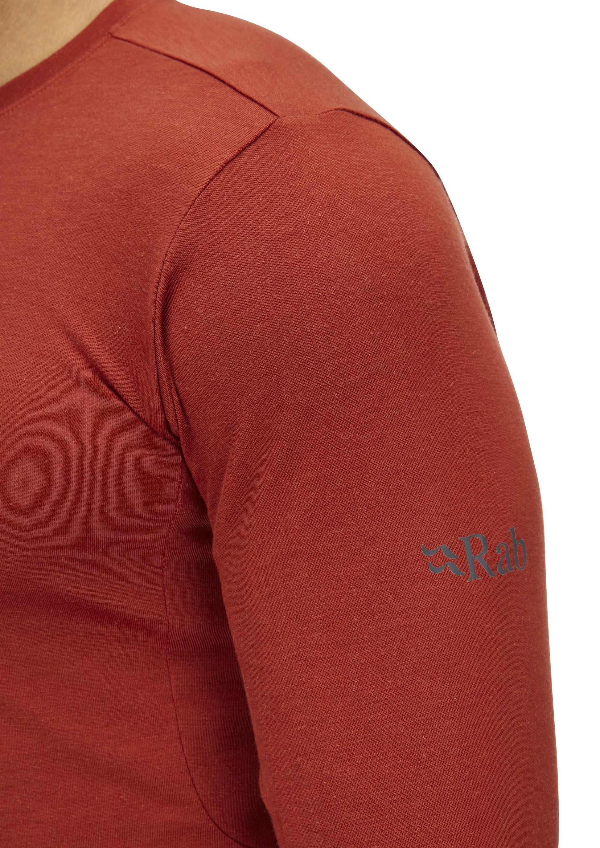 Rab Cinder Crimp LS Tee Tuscan Red / XXL