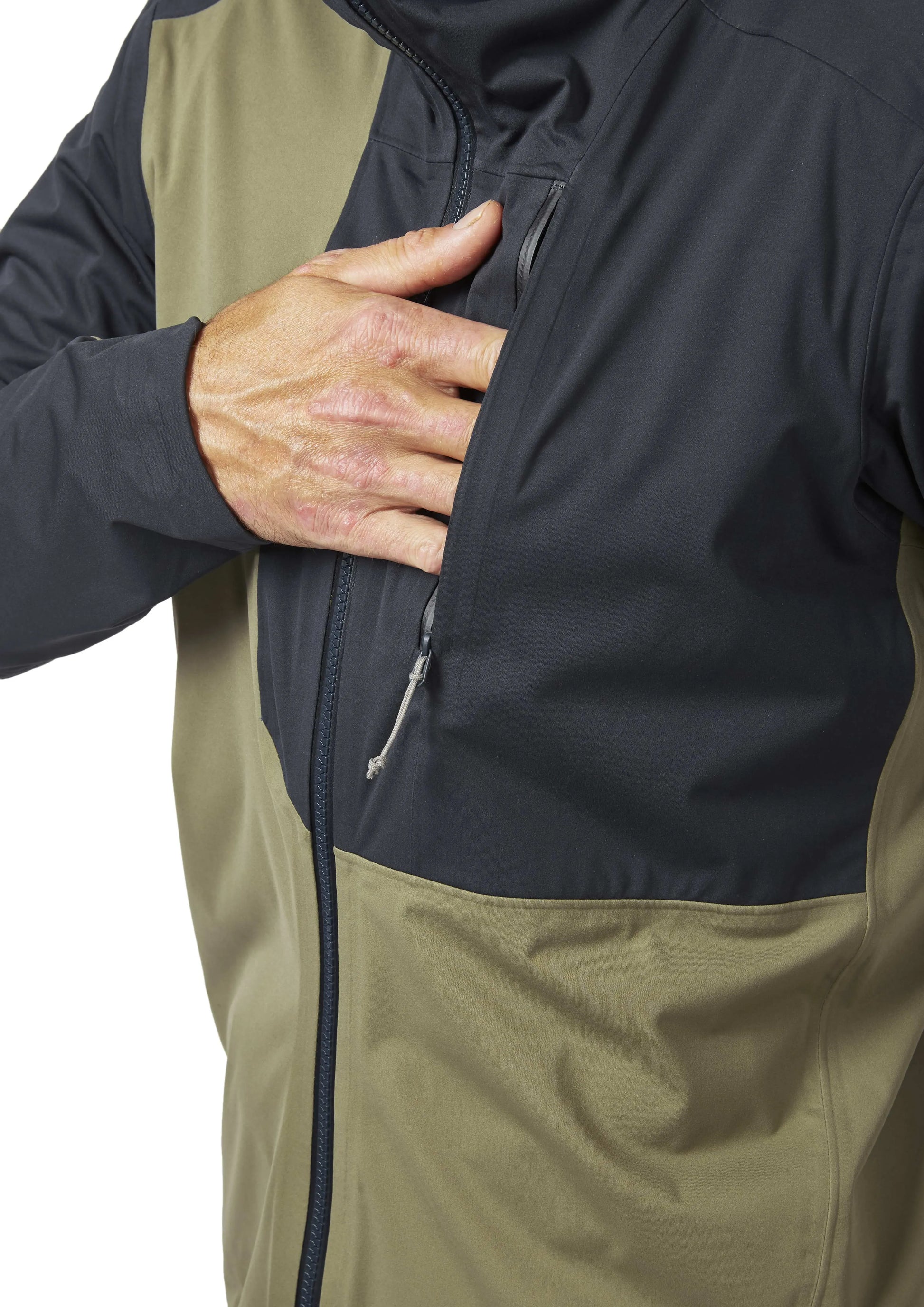 Rab Cinder Kinetic Jacket Light Khaki/Beluga / XL