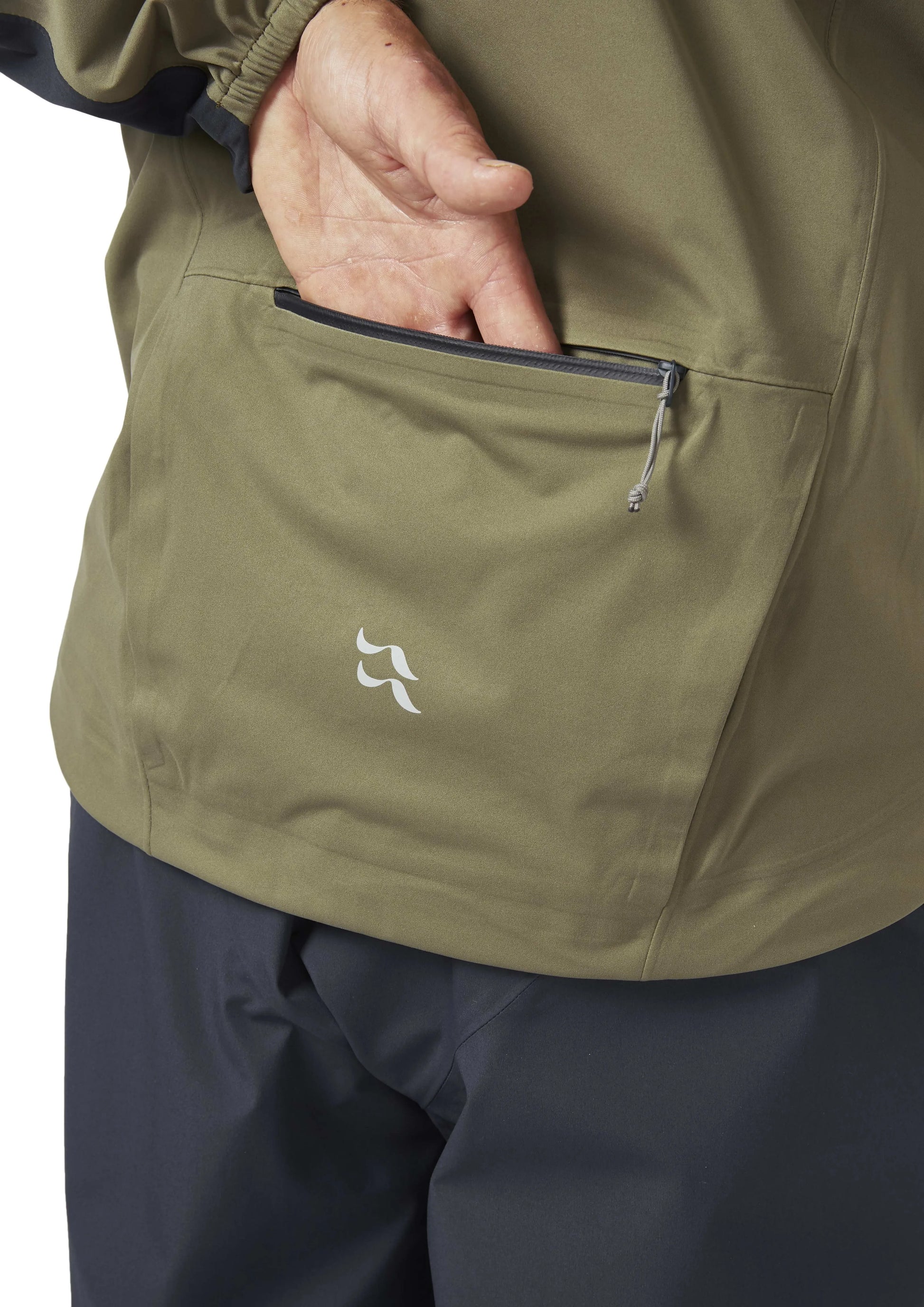 Rab Cinder Kinetic Jacket Light Khaki/Beluga / XL