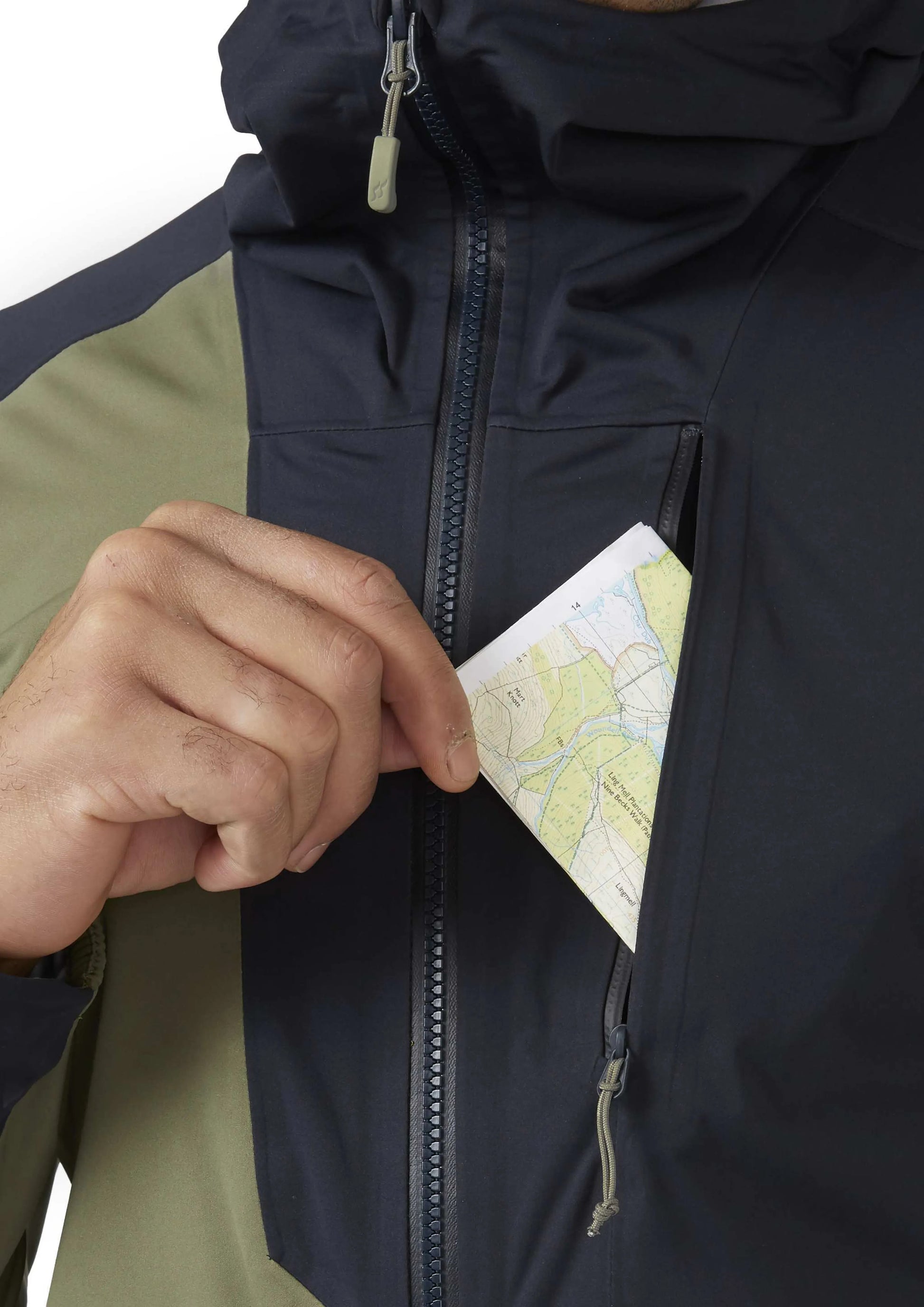 Rab Cinder Kinetic Jacket Light Khaki/Beluga / XL