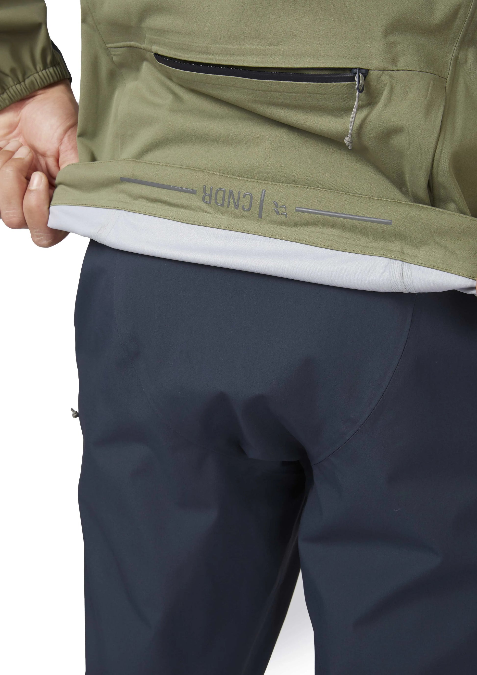 Rab Cinder Kinetic Jacket Light Khaki/Beluga / XL