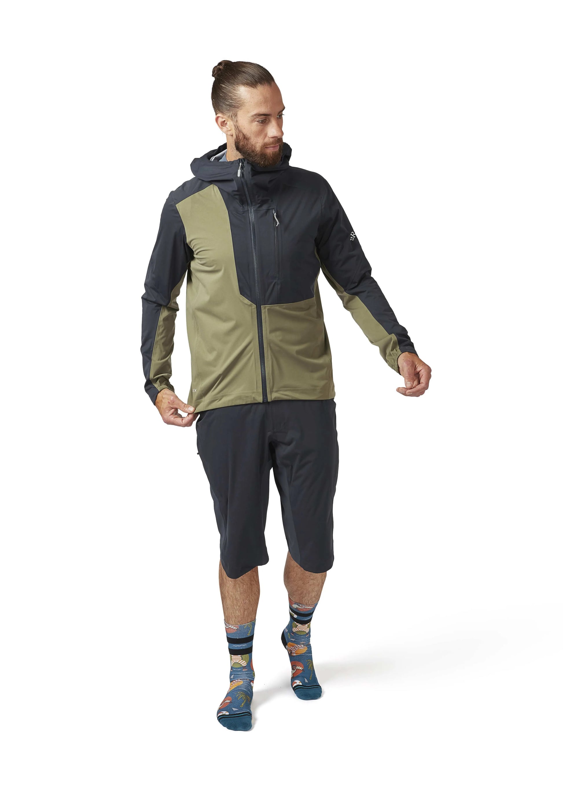Rab Cinder Kinetic Jacket Light Khaki/Beluga / XL