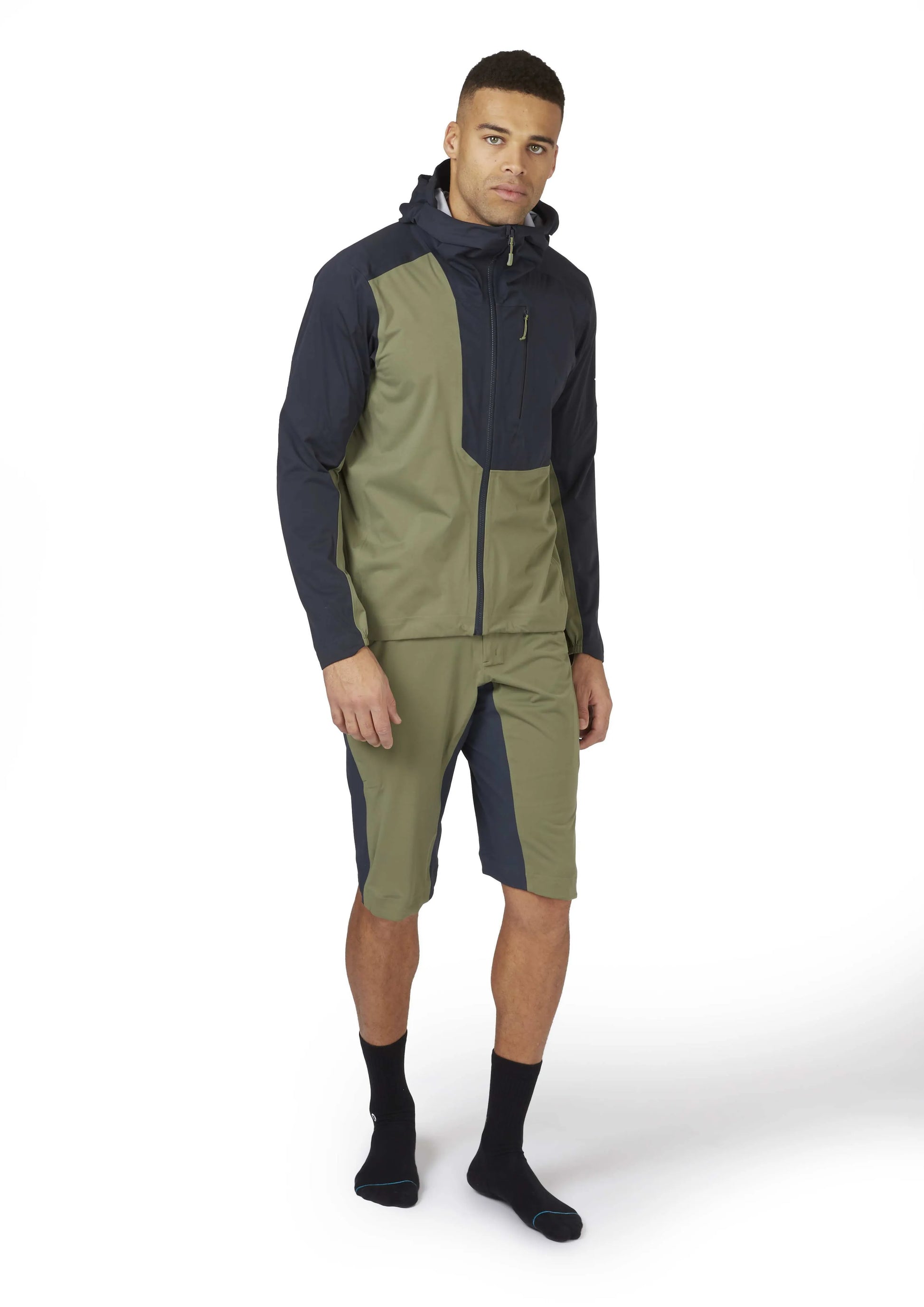 Rab Cinder Kinetic Jacket Light Khaki/Beluga / XL